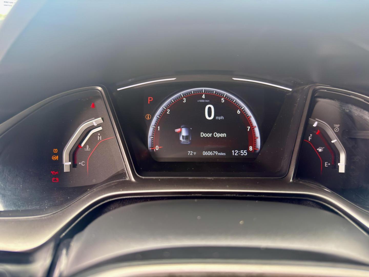 2019 Crystal Black Pearl /Black, leather Black/Ivory, leather Honda Civic 67001 (SHHFK7H90KU) with an 1.5L L4 DOHC 16V engine, Continuously Variable Transmission transmission, located at 2401 E Main St., Grand Prairie, TX, 75050, (972) 262-4440, 32.748981, -96.969643 - Photo#14