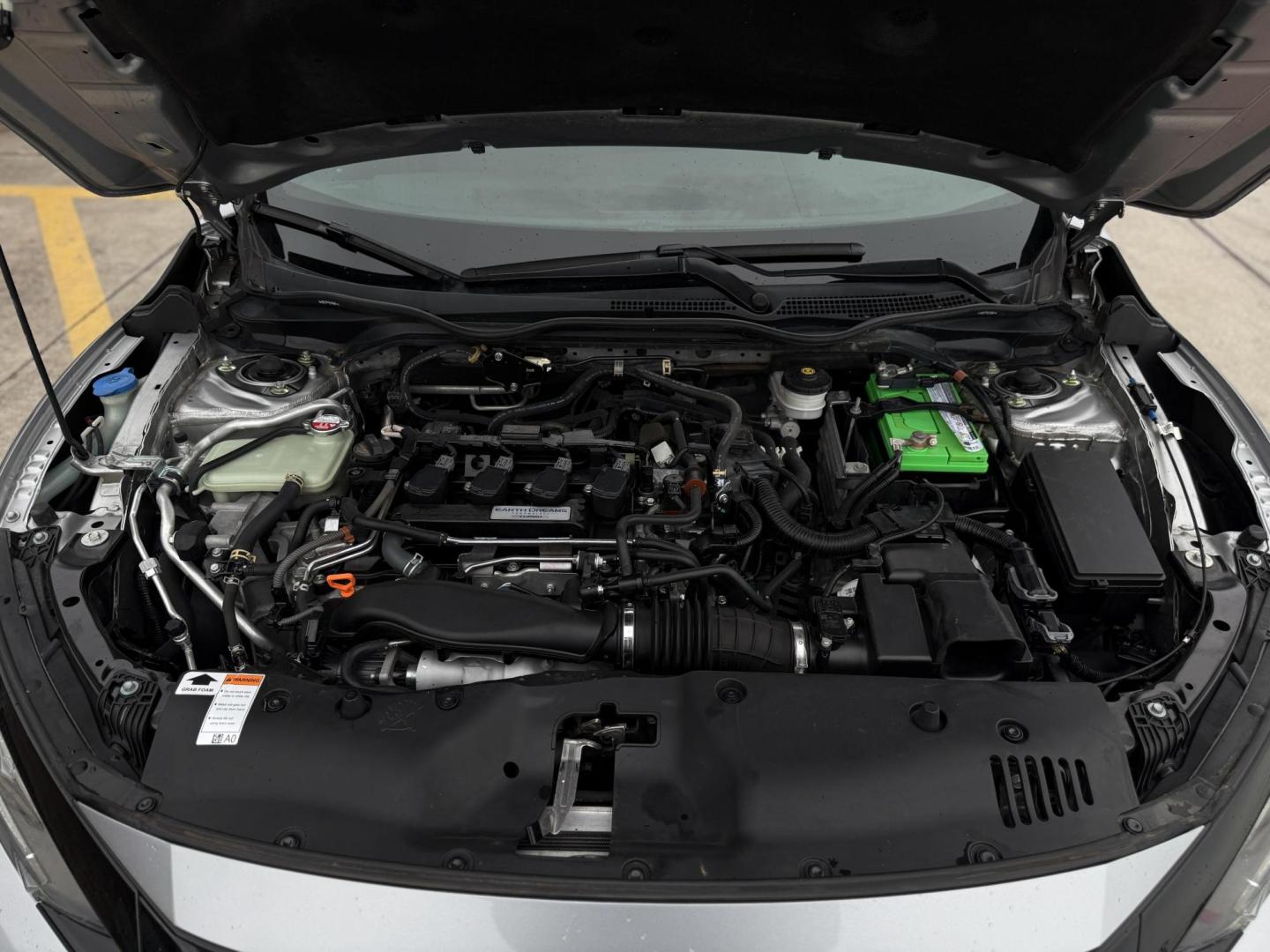 2019 Crystal Black Pearl /Black, leather Black/Ivory, leather Honda Civic 67001 (SHHFK7H90KU) with an 1.5L L4 DOHC 16V engine, Continuously Variable Transmission transmission, located at 2401 E Main St., Grand Prairie, TX, 75050, (972) 262-4440, 32.748981, -96.969643 - Photo#23