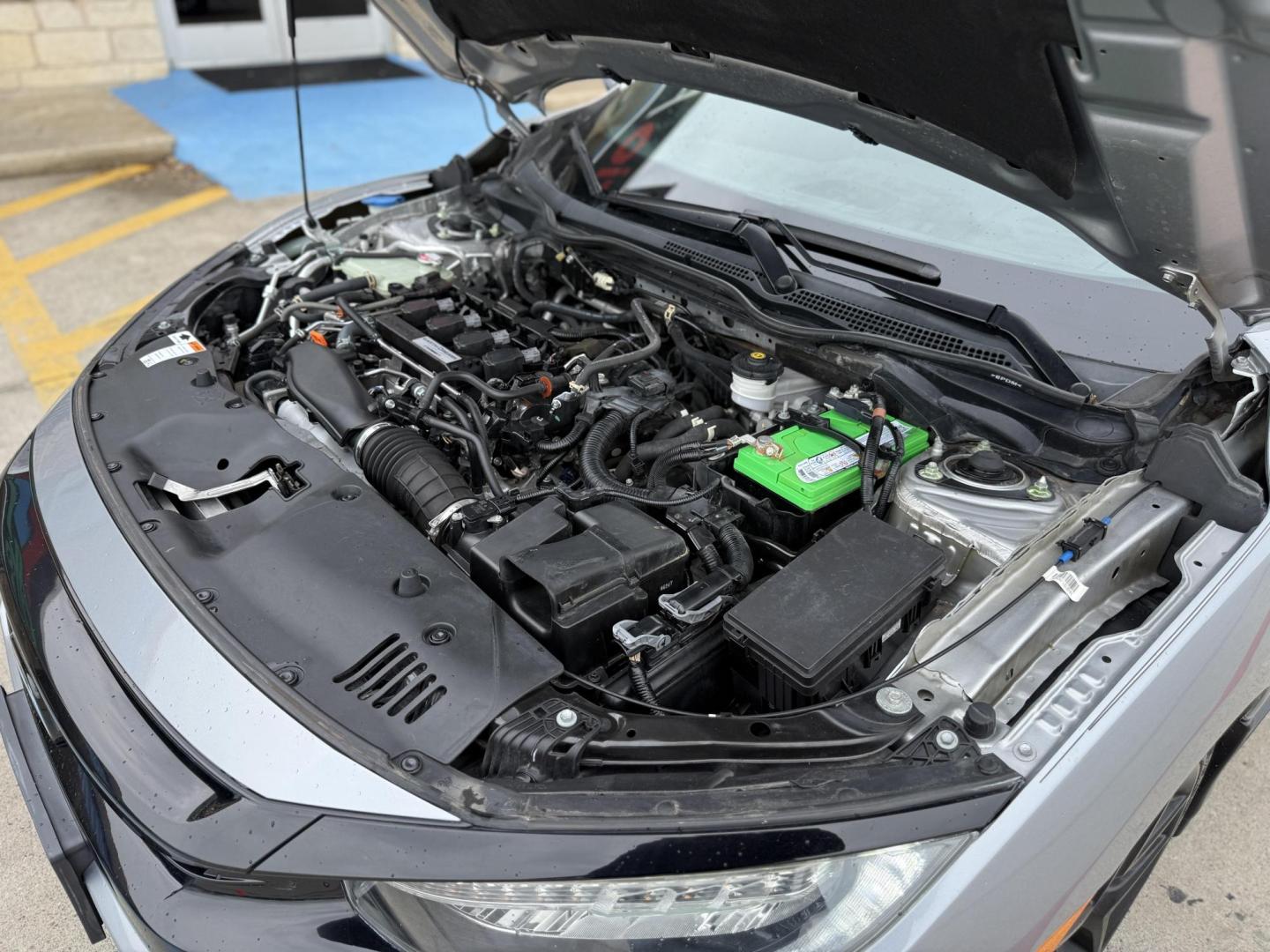 2019 Crystal Black Pearl /Black, leather Black/Ivory, leather Honda Civic 67001 (SHHFK7H90KU) with an 1.5L L4 DOHC 16V engine, Continuously Variable Transmission transmission, located at 2401 E Main St., Grand Prairie, TX, 75050, (972) 262-4440, 32.748981, -96.969643 - Photo#25