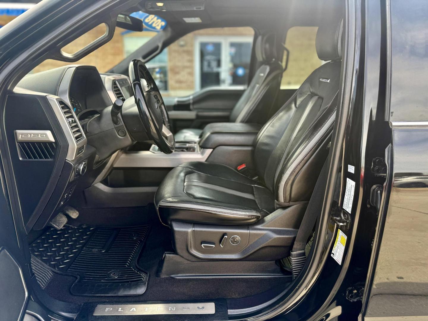 2018 Shadow Black/Magnetic Metallic /Black, leather Dark Marsala, leather Ford F-150 58802 (1FTEW1EG8JF) with an 3.5L V6 TURBO engine, 6-Speed Automatic transmission, located at 2401 E Main St., Grand Prairie, TX, 75050, (972) 262-4440, 32.748981, -96.969643 - Photo#12