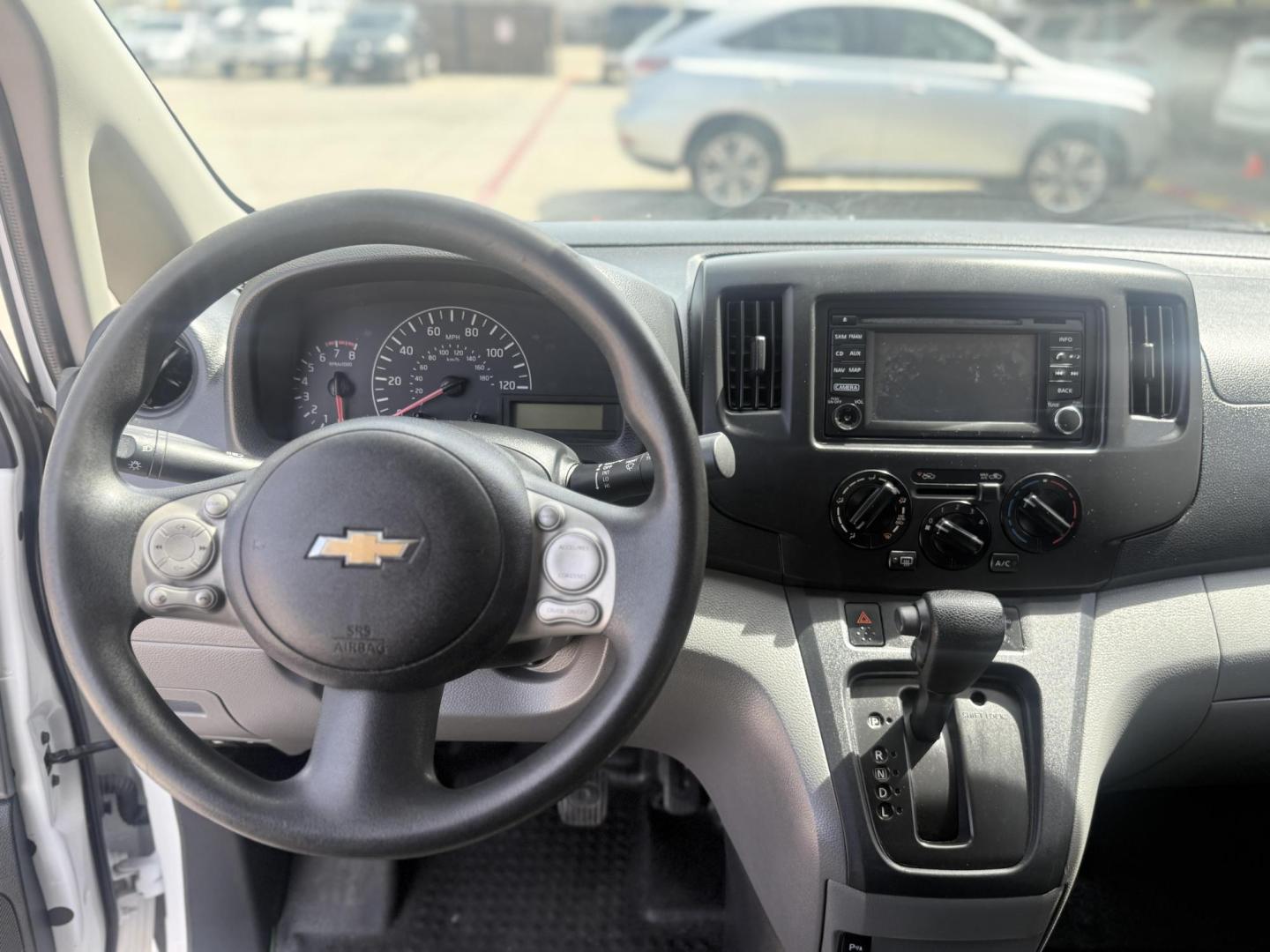 2015 Designer White /Medium Pewter Chevrolet City Express 49816 (3N63M0ZN2FK) with an 2.0L L4 DOHC 16V engine, Continuously Variable Transmission transmission, located at 2401 E Main St., Grand Prairie, TX, 75050, (972) 262-4440, 32.748981, -96.969643 - Photo#3