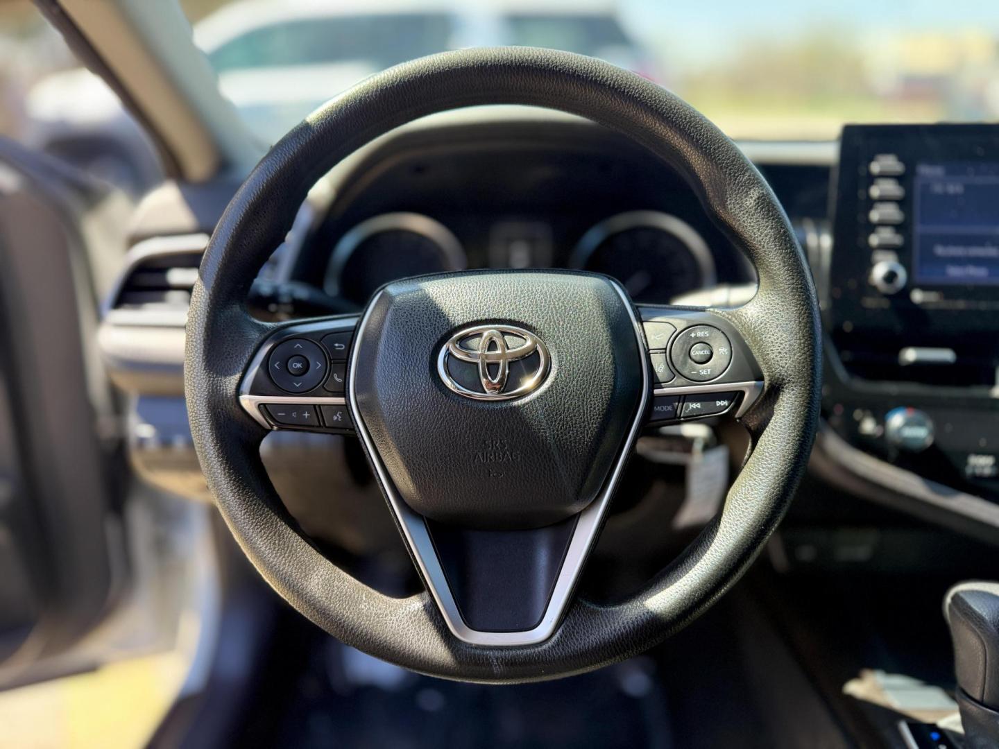 2023 Ice Cap /Macadamia Black Ash Toyota Camry 79444 (4T1C11AK1PU) with an 2.5L L4 DOHC 16V engine, 8-Speed Automatic transmission, located at 2401 E Main St., Grand Prairie, TX, 75050, (972) 262-4440, 32.748981, -96.969643 - Photo#12