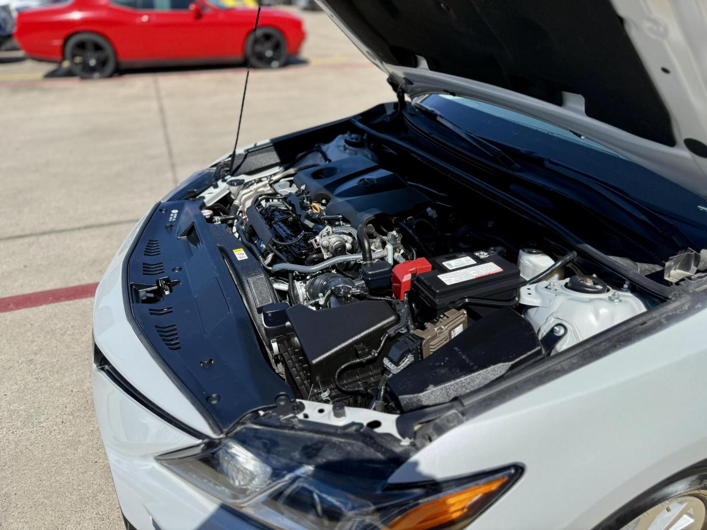 2023 Ice Cap /Macadamia Black Ash Toyota Camry 79444 (4T1C11AK1PU) with an 2.5L L4 DOHC 16V engine, 8-Speed Automatic transmission, located at 2401 E Main St., Grand Prairie, TX, 75050, (972) 262-4440, 32.748981, -96.969643 - Photo#21