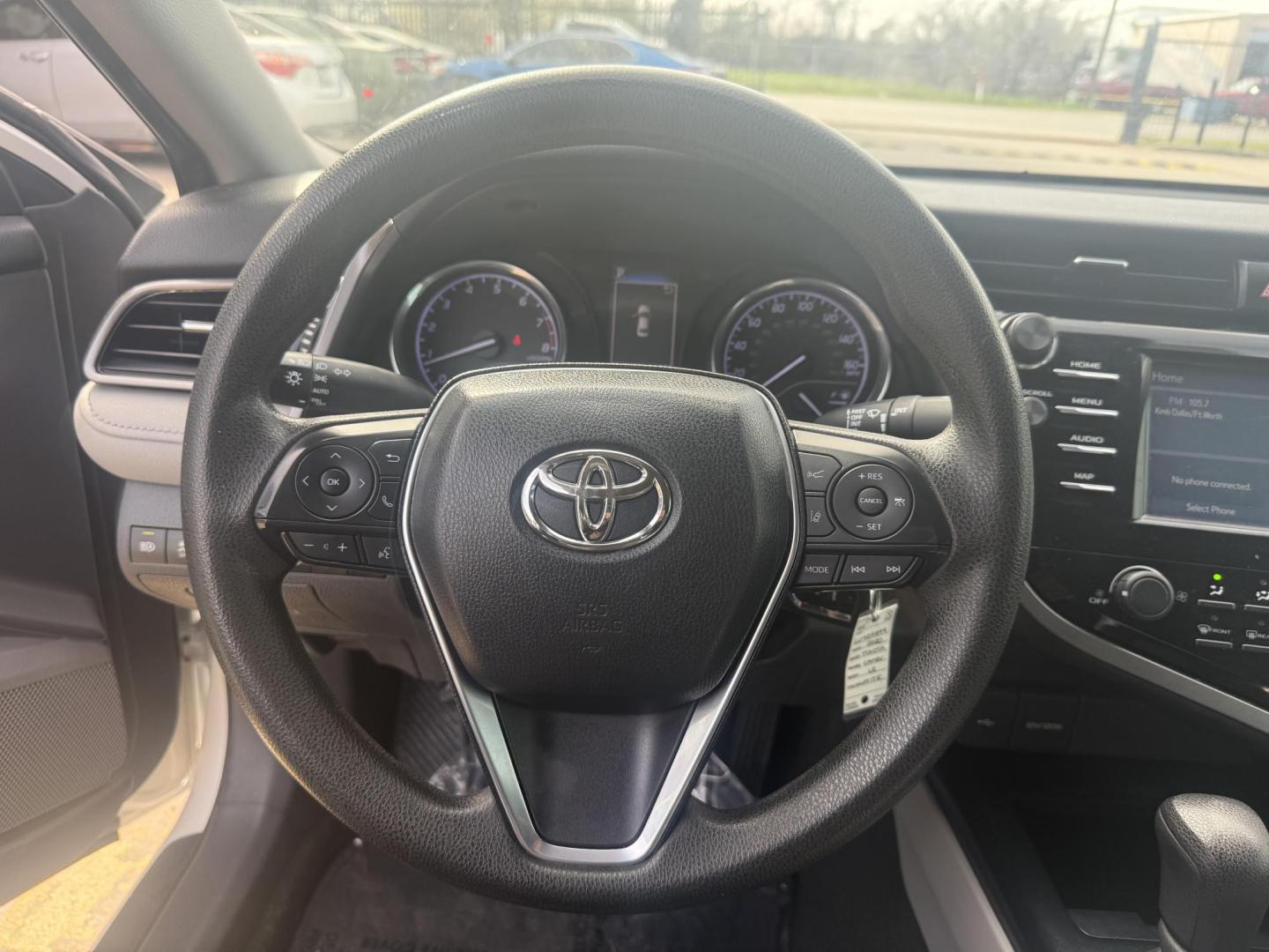 2020 Super White /Ash, cloth Black, cloth Macadamia, cloth Toyota Camry 72328 (4T1C11AK9LU) with an 2.5L L4 DOHC 16V engine, 8-Speed Automatic transmission, located at 2401 E Main St., Grand Prairie, TX, 75050, (972) 262-4440, 32.748981, -96.969643 - Photo#24