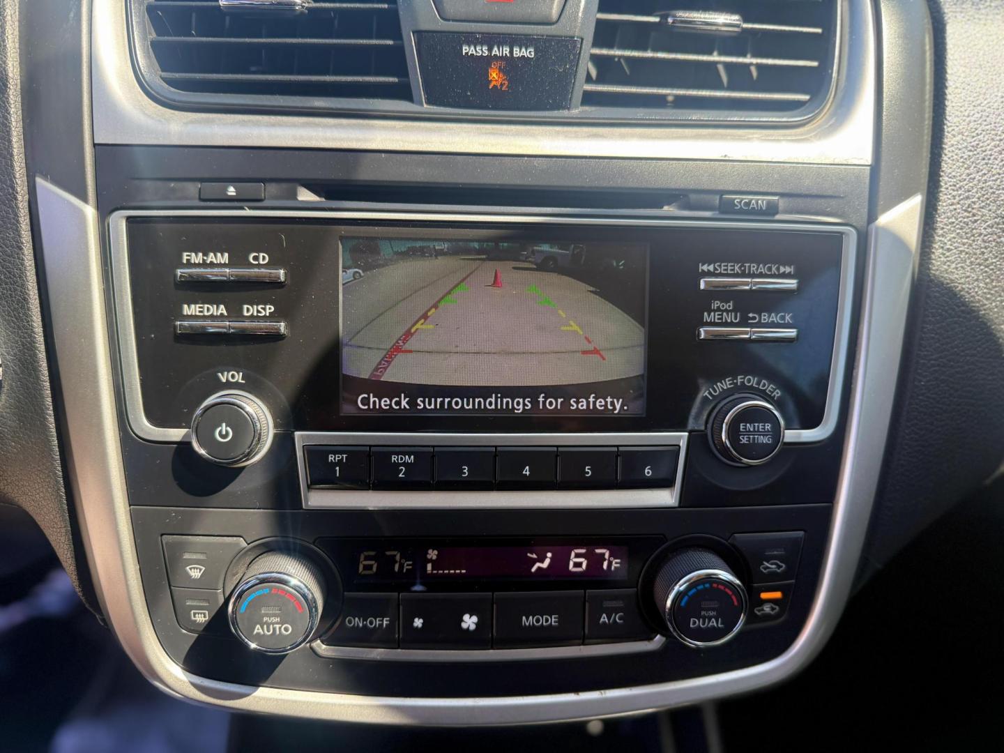 2017 Super Black /Beige, cloth Charcoal, cloth Nissan Altima 56189 (1N4AL3AP7HC) with an 2.5L L4 DOHC 16V engine, Continuously Variable Transmission transmission, located at 2401 E Main St., Grand Prairie, TX, 75050, (972) 262-4440, 32.748981, -96.969643 - Photo#13