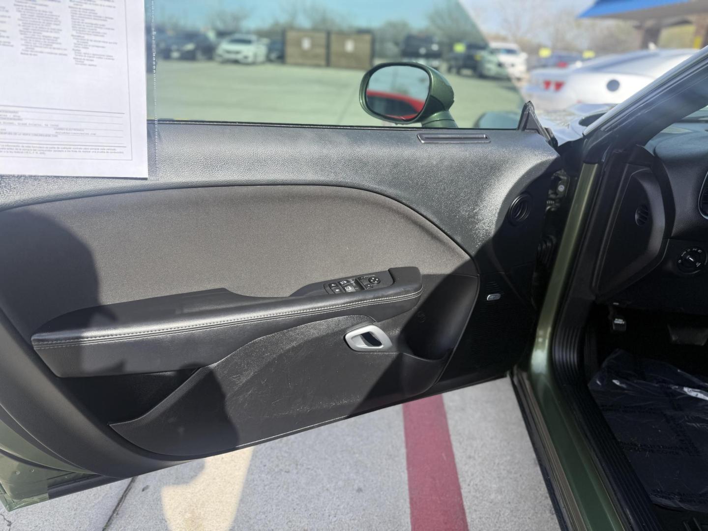 2021 F8 Green /Black, cloth Black, premium leather Black/Caramel, Dodge Challenger 74813 (2C3CDZAG4MH) with an 3.6L V6 DOHC 24V engine, 8-Speed Automatic transmission, located at 2401 E Main St., Grand Prairie, TX, 75050, (972) 262-4440, 32.748981, -96.969643 - Photo#8