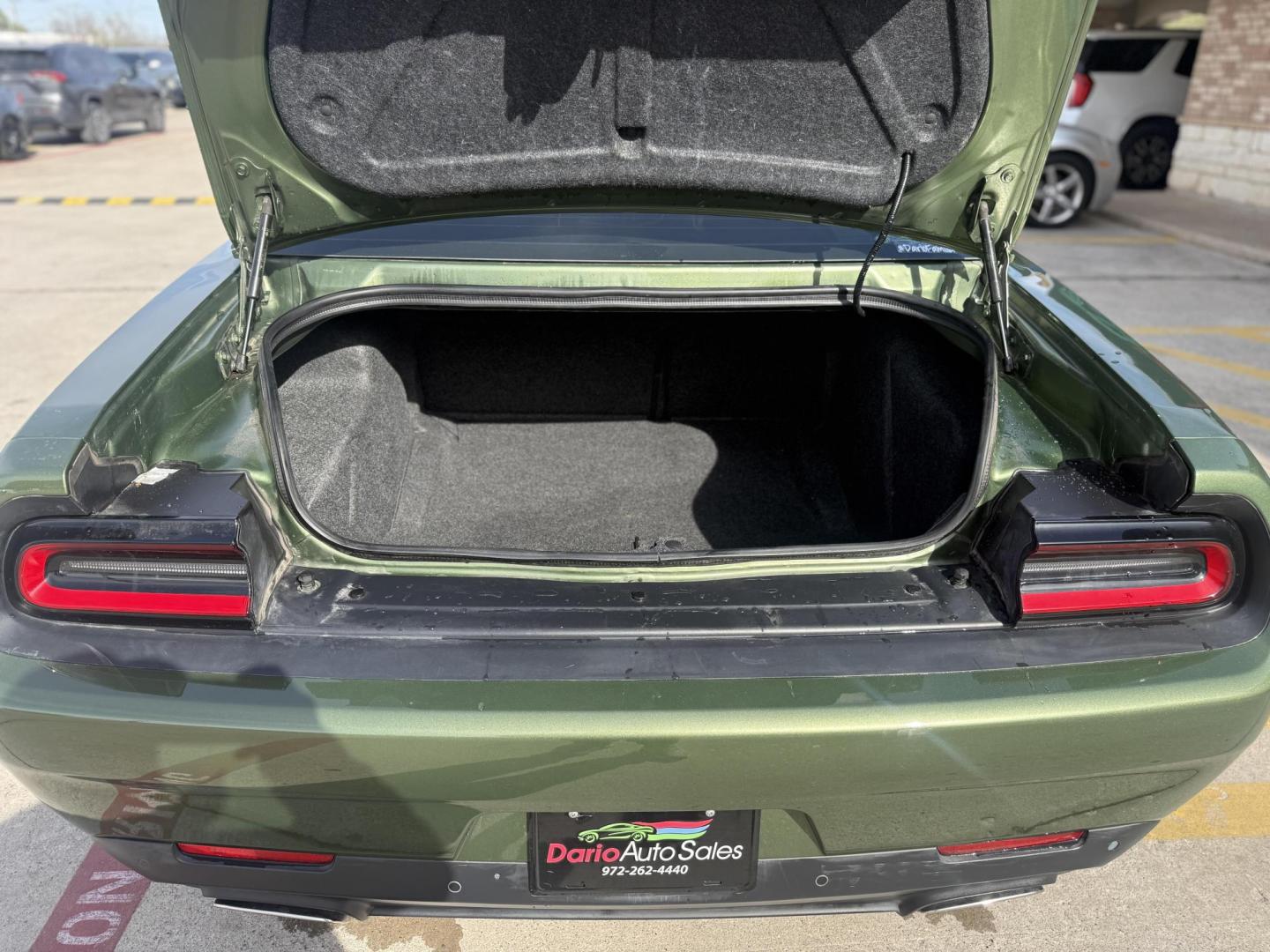 2021 F8 Green /Black, cloth Black, premium leather Black/Caramel, Dodge Challenger 74813 (2C3CDZAG4MH) with an 3.6L V6 DOHC 24V engine, 8-Speed Automatic transmission, located at 2401 E Main St., Grand Prairie, TX, 75050, (972) 262-4440, 32.748981, -96.969643 - Photo#14