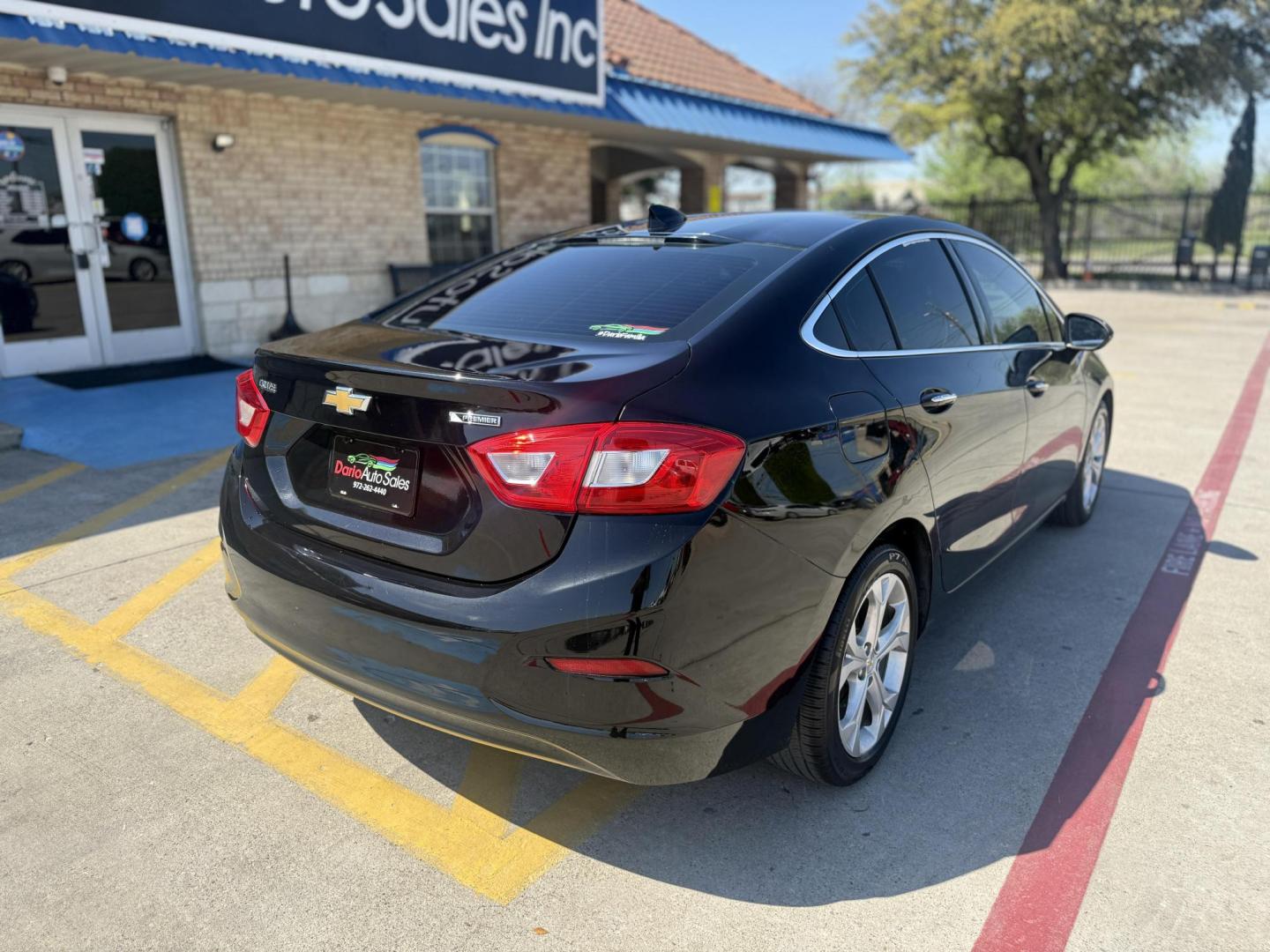 2017 Mosaic Black Metallic /Dark Atmosphere/Medium Atmosphere, leather Jet Bla Chevrolet Cruze 55694 (1G1BF5SM0H7) with an 1.4L L4 DOHC 16V TURBO engine, 6-Speed Automatic transmission, located at 2401 E Main St., Grand Prairie, TX, 75050, (972) 262-4440, 32.748981, -96.969643 - Photo#9