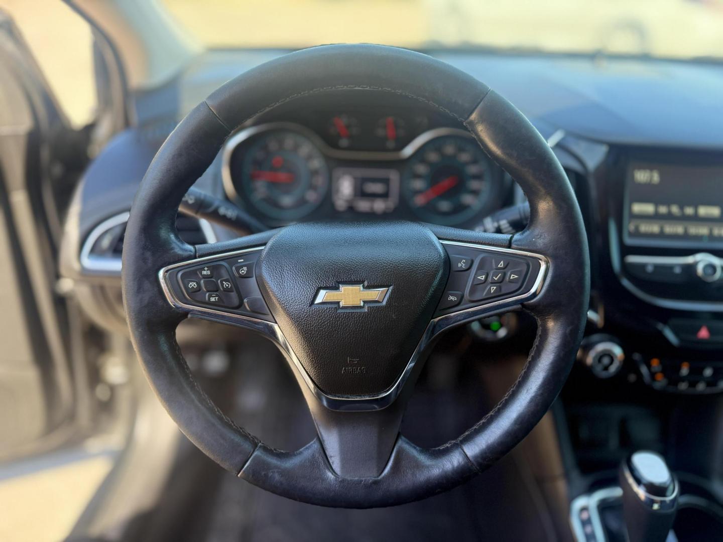 2017 Mosaic Black Metallic /Dark Atmosphere/Medium Atmosphere, leather Jet Bla Chevrolet Cruze 55694 (1G1BF5SM0H7) with an 1.4L L4 DOHC 16V TURBO engine, 6-Speed Automatic transmission, located at 2401 E Main St., Grand Prairie, TX, 75050, (972) 262-4440, 32.748981, -96.969643 - Photo#16