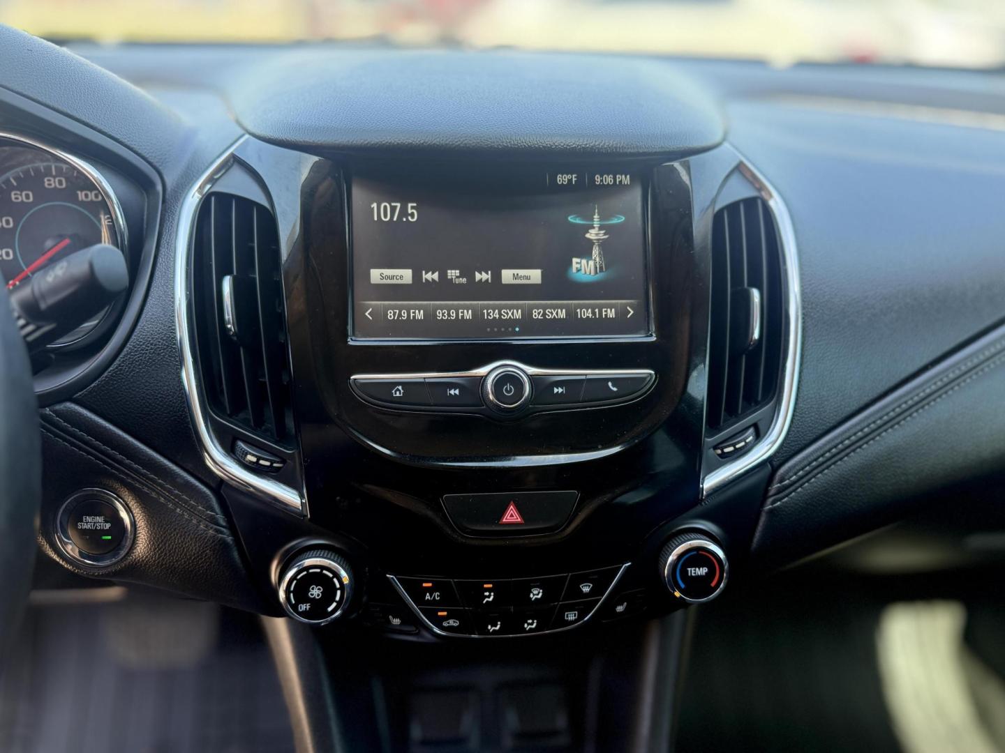 2017 Mosaic Black Metallic /Dark Atmosphere/Medium Atmosphere, leather Jet Bla Chevrolet Cruze 55694 (1G1BF5SM0H7) with an 1.4L L4 DOHC 16V TURBO engine, 6-Speed Automatic transmission, located at 2401 E Main St., Grand Prairie, TX, 75050, (972) 262-4440, 32.748981, -96.969643 - Photo#18