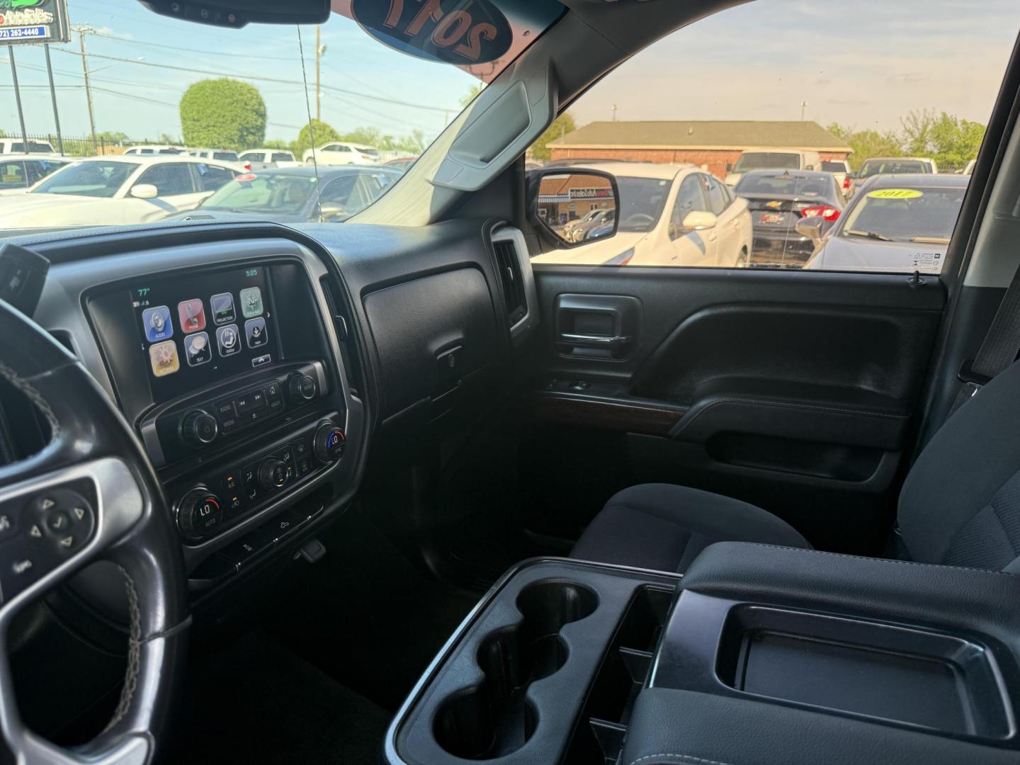 2017 Onyx Black /Cocoa/Dune, cloth Dark Ash Seats w/Jet Black Inter GMC Sierra 1500 56472 (1GTR1MEC8HZ) with an 5.3L V8 OHV 16V engine, 6-Speed Automatic transmission, located at 2401 E Main St., Grand Prairie, TX, 75050, (972) 262-4440, 32.748981, -96.969643 - Photo#18