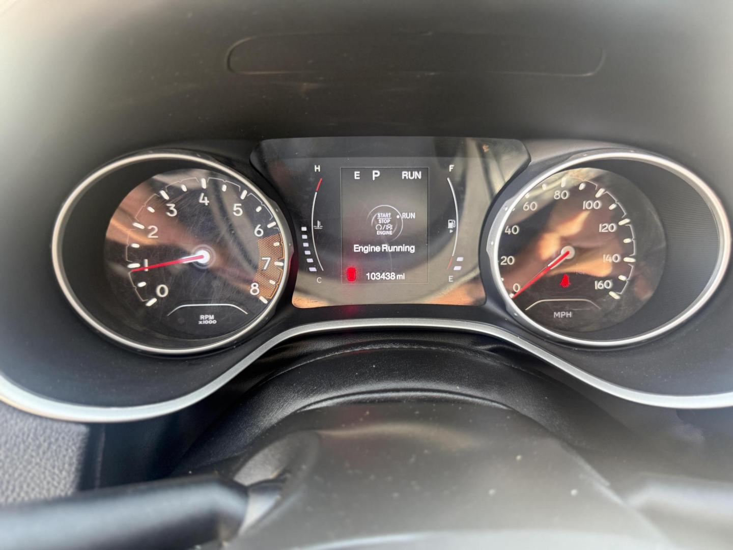 2020 White Clear Coat /Black, premium cloth/vinyl Black/Ski Grey, premium Jeep Compass 70548 (3C4NJCBB1LT) with an 2.4L L4 DOHC 16V engine, Continuously Variable Transmission5-Speed Manual transmission, located at 2401 E Main St., Grand Prairie, TX, 75050, (972) 262-4440, 32.748981, -96.969643 - Photo#10