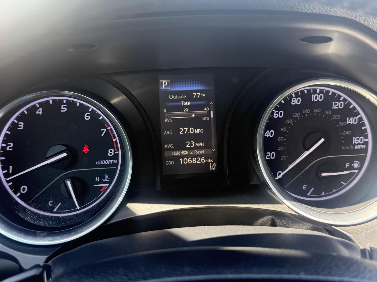 2018 Blue Crush Metallic /Ash, leatherette/cloth Black, leatherette/cloth Toyota Camry 59159 (4T1B11HK7JU) with an 2.5L L4 DOHC 16V engine, 8-Speed Automatic transmission, located at 2401 E Main St., Grand Prairie, TX, 75050, (972) 262-4440, 32.748981, -96.969643 - Photo#5