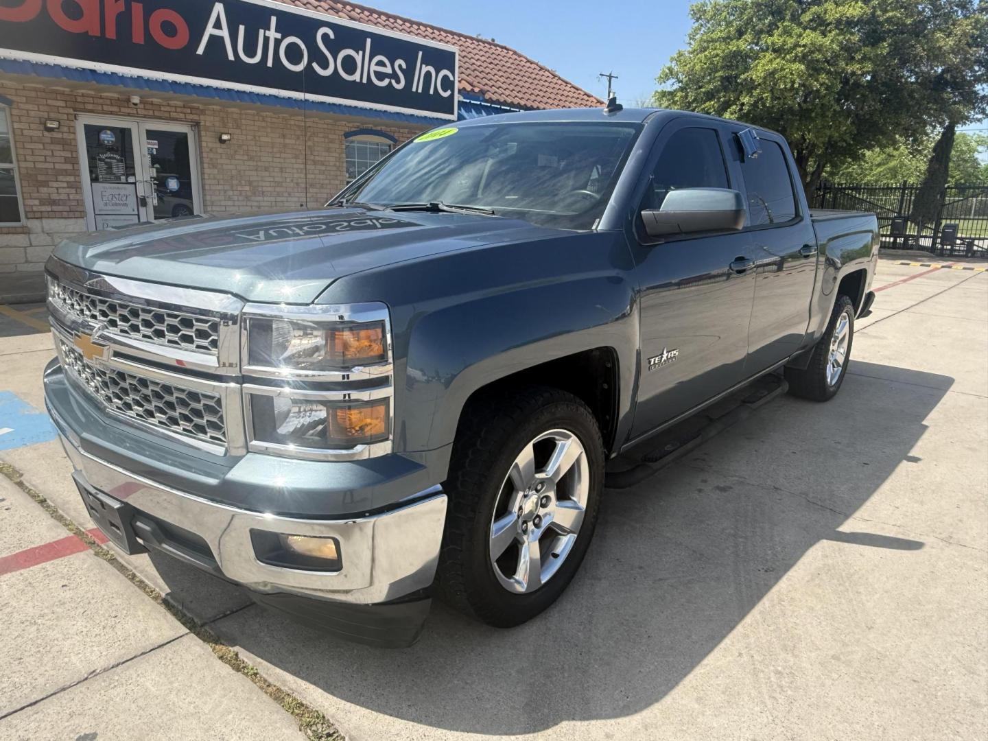2014 Blue Granite Metallic /Cocoa/Dune Cocoa/Dune Jet Black Jet Black Jet Blac Chevrolet Silverado 1500 47042 (3GCPCREC5EG) with an 5.3L V8 OHV 16V engine, 6-Speed Automatic transmission, located at 2401 E Main St., Grand Prairie, TX, 75050, (972) 262-4440, 32.748981, -96.969643 - Photo#0