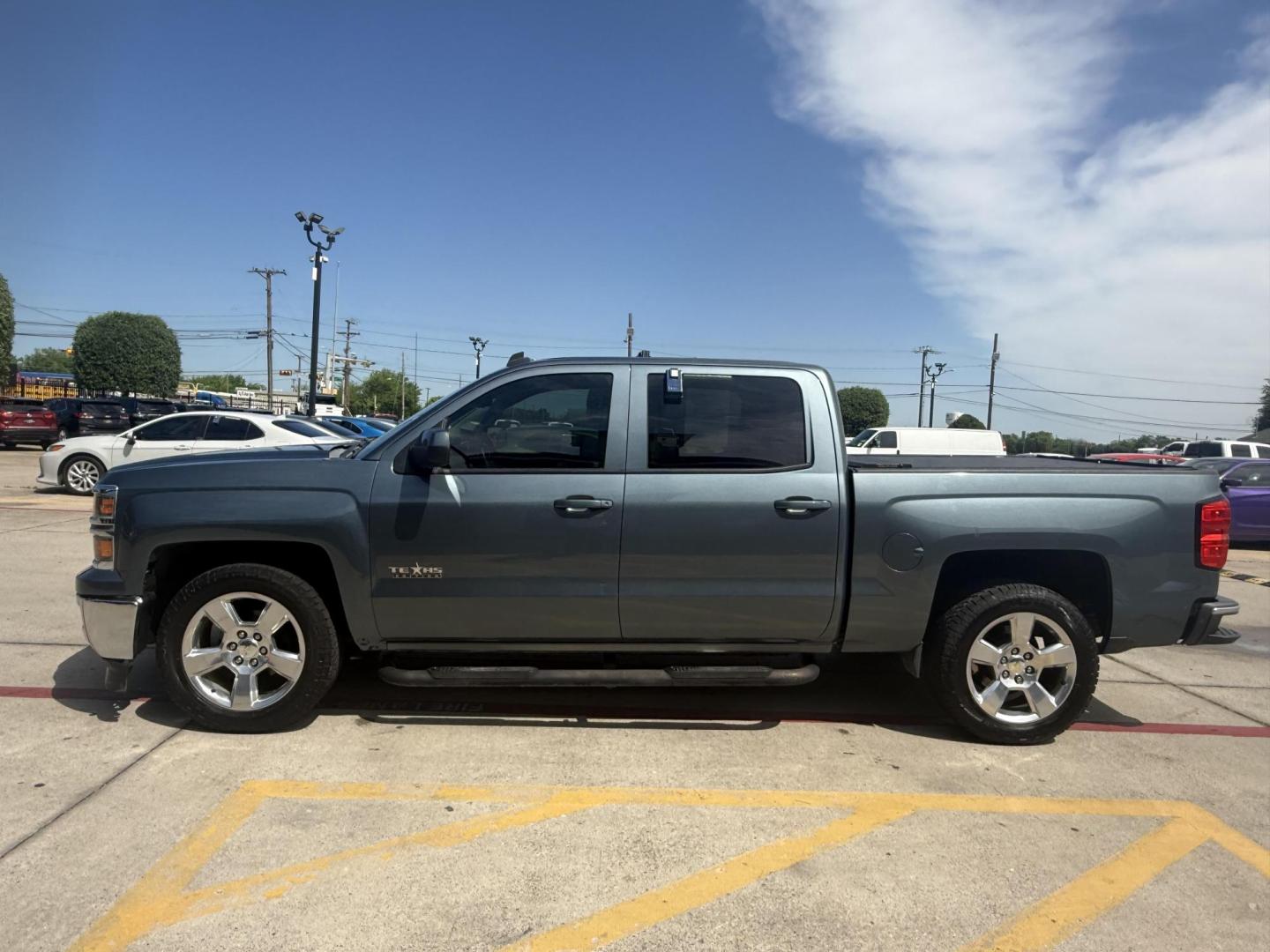 2014 Blue Granite Metallic /Cocoa/Dune Cocoa/Dune Jet Black Jet Black Jet Blac Chevrolet Silverado 1500 47042 (3GCPCREC5EG) with an 5.3L V8 OHV 16V engine, 6-Speed Automatic transmission, located at 2401 E Main St., Grand Prairie, TX, 75050, (972) 262-4440, 32.748981, -96.969643 - Photo#9