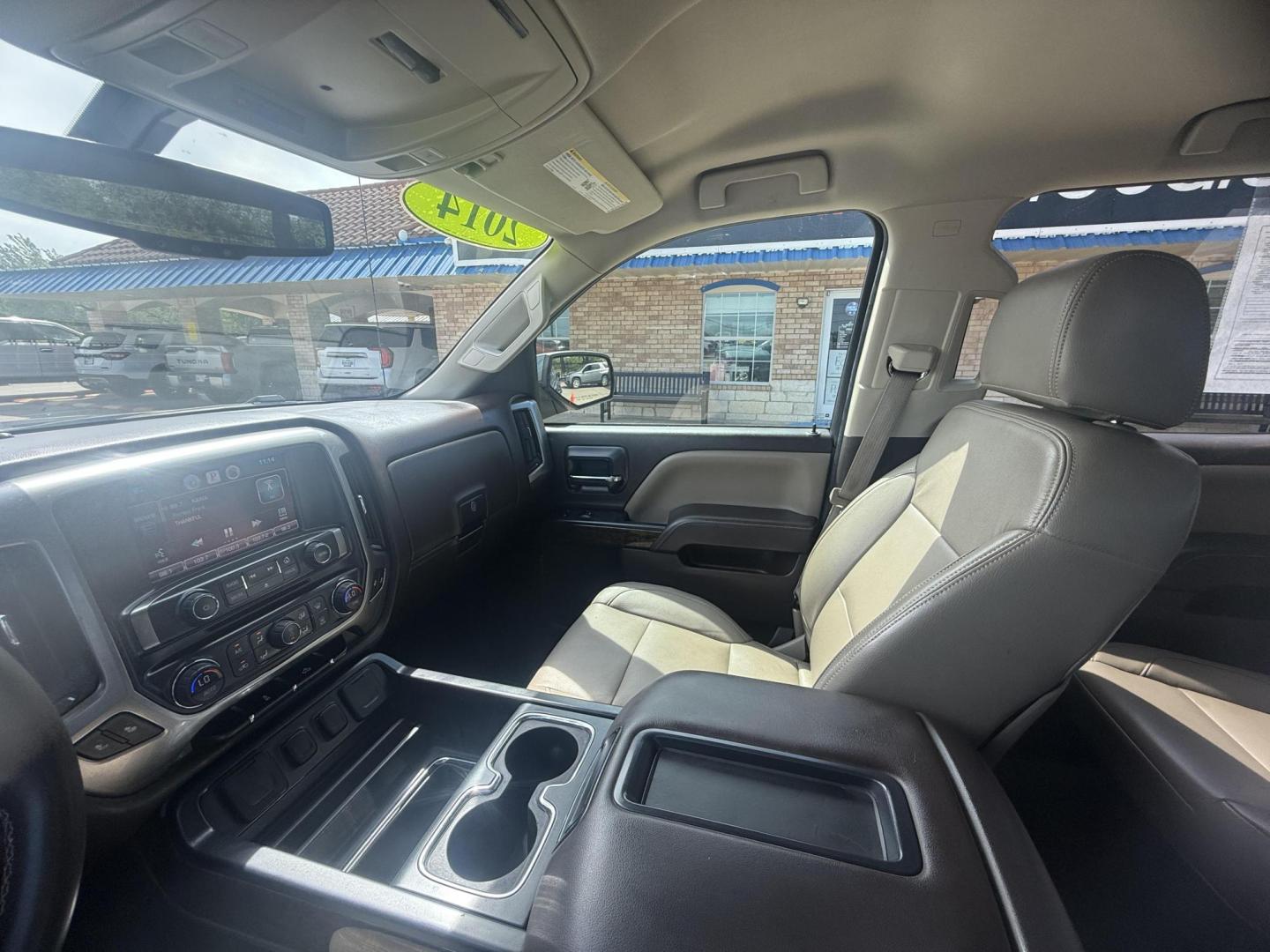 2014 Blue Granite Metallic /Cocoa/Dune Cocoa/Dune Jet Black Jet Black Jet Blac Chevrolet Silverado 1500 47042 (3GCPCREC5EG) with an 5.3L V8 OHV 16V engine, 6-Speed Automatic transmission, located at 2401 E Main St., Grand Prairie, TX, 75050, (972) 262-4440, 32.748981, -96.969643 - Photo#19