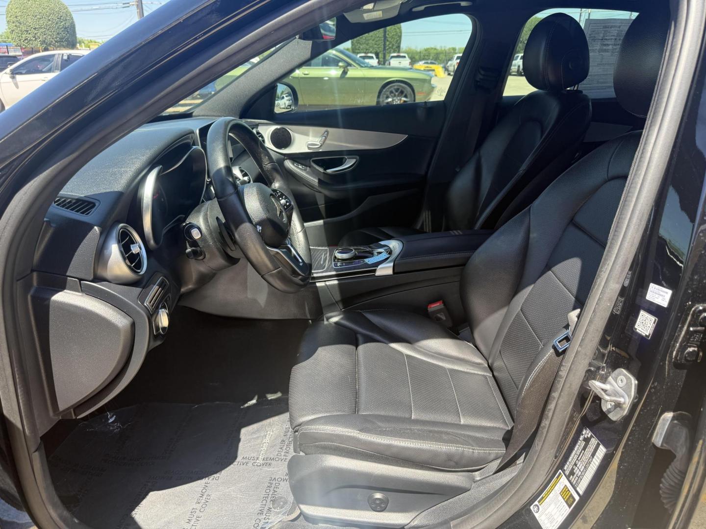 2019 Black /Black, leather Black, leatherette Cranberry Red/Bl Mercedes-Benz C-Class 67250 (55SWF8DB0KU) with an 2.0L L4 DOHC 16V engine, 9-Speed Automatic transmission, located at 2401 E Main St., Grand Prairie, TX, 75050, (972) 262-4440, 32.748981, -96.969643 - Photo#25