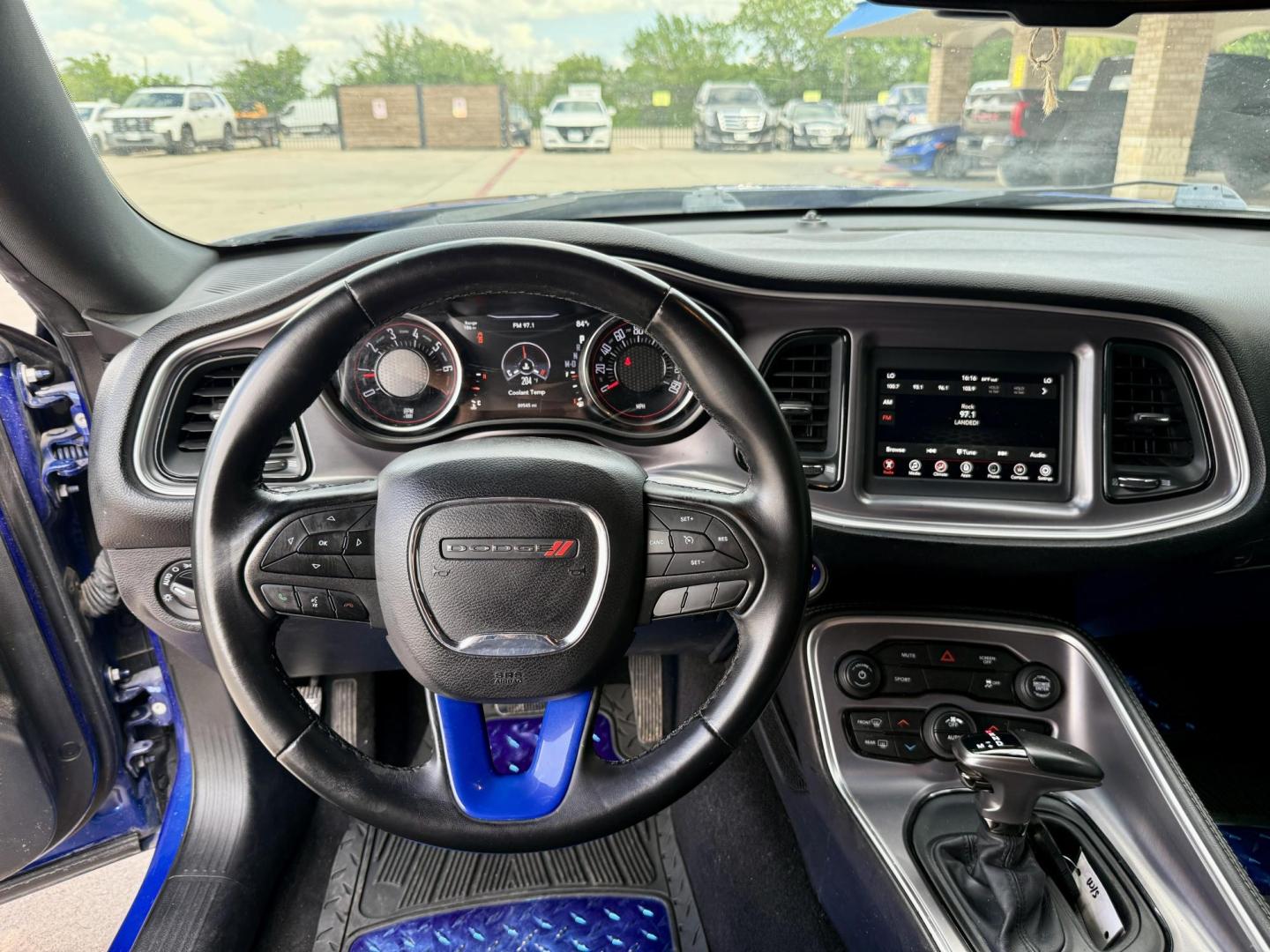 2019 B5 Blue Pearl Coat /Black, cloth Black, premium leather Black/Caramel, Dodge Challenger 66198 (2C3CDZAG9KH) with an 3.6L V6 DOHC 24V engine, 8-Speed Automatic transmission, located at 2401 E Main St., Grand Prairie, TX, 75050, (972) 262-4440, 32.748981, -96.969643 - Photo#12