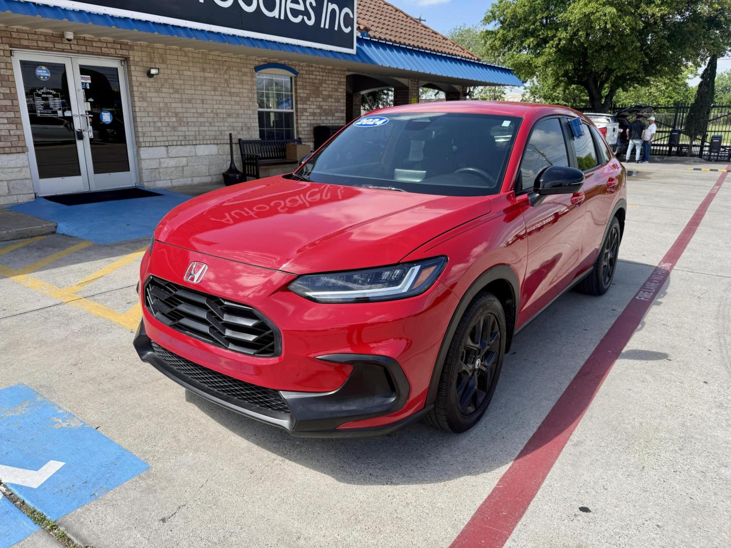 2024 Milano Red /Black Honda HR-V 82735 (3CZRZ1H54RM) with an 1.8L L4 DOHC 16V engine, Continuously Variable Transmission transmission, located at 2401 E Main St., Grand Prairie, TX, 75050, (972) 262-4440, 32.748981, -96.969643 - Photo#0