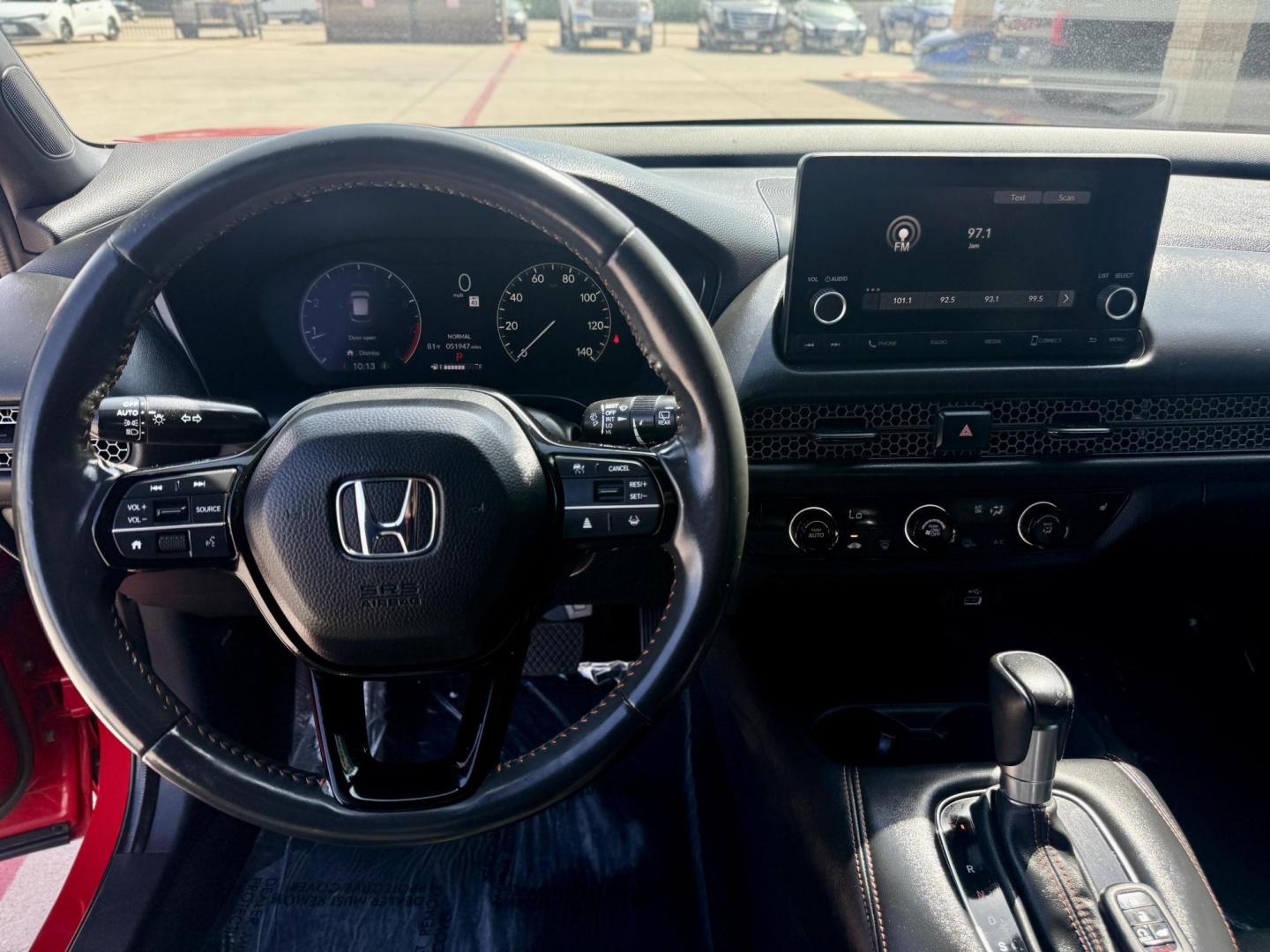 2024 Milano Red /Black Honda HR-V 82735 (3CZRZ1H54RM) with an 1.8L L4 DOHC 16V engine, Continuously Variable Transmission transmission, located at 2401 E Main St., Grand Prairie, TX, 75050, (972) 262-4440, 32.748981, -96.969643 - Photo#13