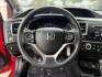 2014 Rallye Red /Black Gray Honda Civic 48226 (2HGFG3B52EH) with an 1.8L L4 SOHC 16V engine, Continuously Variable Transmission transmission, located at 2401 E Main St., Grand Prairie, TX, 75050, (972) 262-4440, 32.748981, -96.969643 - Photo#13