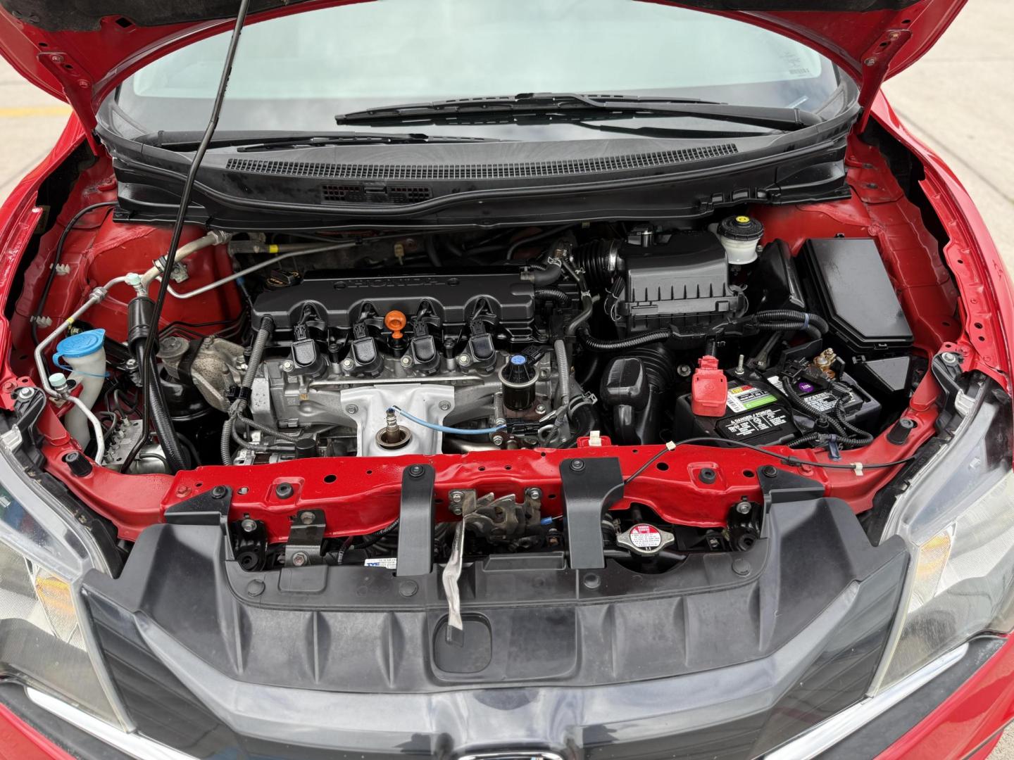 2014 Rallye Red /Black Gray Honda Civic 48226 (2HGFG3B52EH) with an 1.8L L4 SOHC 16V engine, Continuously Variable Transmission transmission, located at 2401 E Main St., Grand Prairie, TX, 75050, (972) 262-4440, 32.748981, -96.969643 - Photo#20