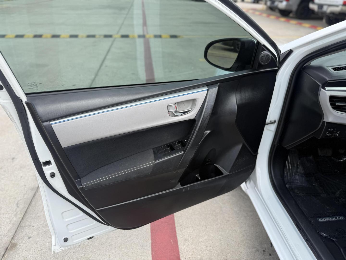 2016 Super White /Amber Fabric, cloth Ash Fabric, cloth Ivory Fabric Toyota Corolla 52980 (5YFBURHE3GP) with an 1.8L L4 DOHC 16V engine, Continuously Variable Transmission transmission, located at 2401 E Main St., Grand Prairie, TX, 75050, (972) 262-4440, 32.748981, -96.969643 - Photo#9