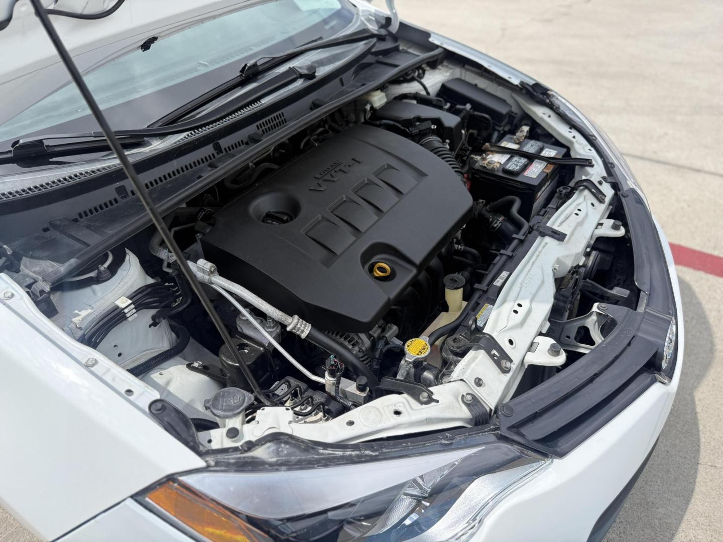 2016 Super White /Amber Fabric, cloth Ash Fabric, cloth Ivory Fabric Toyota Corolla 52980 (5YFBURHE3GP) with an 1.8L L4 DOHC 16V engine, Continuously Variable Transmission transmission, located at 2401 E Main St., Grand Prairie, TX, 75050, (972) 262-4440, 32.748981, -96.969643 - Photo#19