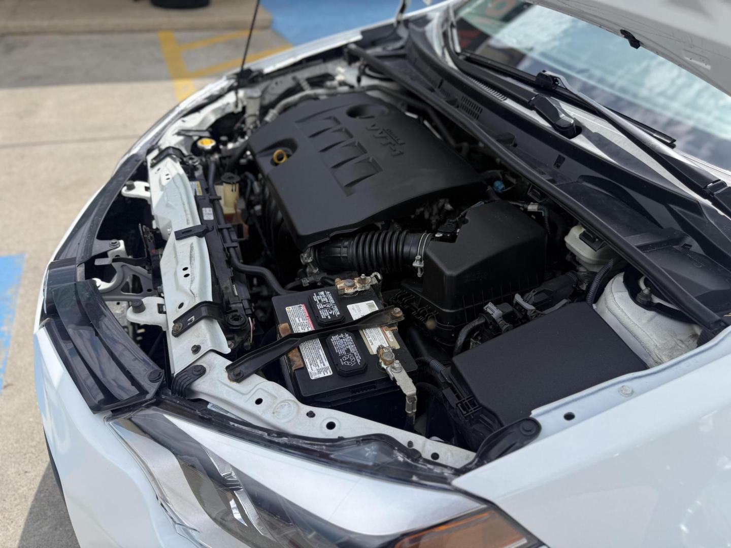 2016 Super White /Amber Fabric, cloth Ash Fabric, cloth Ivory Fabric Toyota Corolla 52980 (5YFBURHE3GP) with an 1.8L L4 DOHC 16V engine, Continuously Variable Transmission transmission, located at 2401 E Main St., Grand Prairie, TX, 75050, (972) 262-4440, 32.748981, -96.969643 - Photo#21