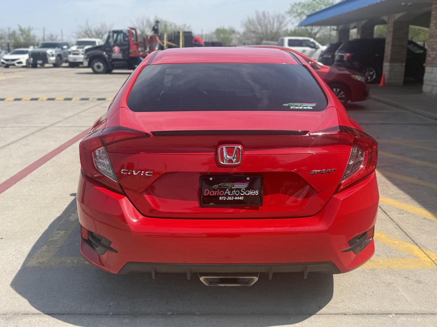 2020 Rallye Red /Black, cloth Gray, cloth Ivory, cloth Honda Civic 72391 (2HGFC2F82LH) with an 2.0L L4 DOHC 16V engine, Continuously Variable Transmission transmission, located at 2401 E Main St., Grand Prairie, TX, 75050, (972) 262-4440, 32.748981, -96.969643 - Photo#12