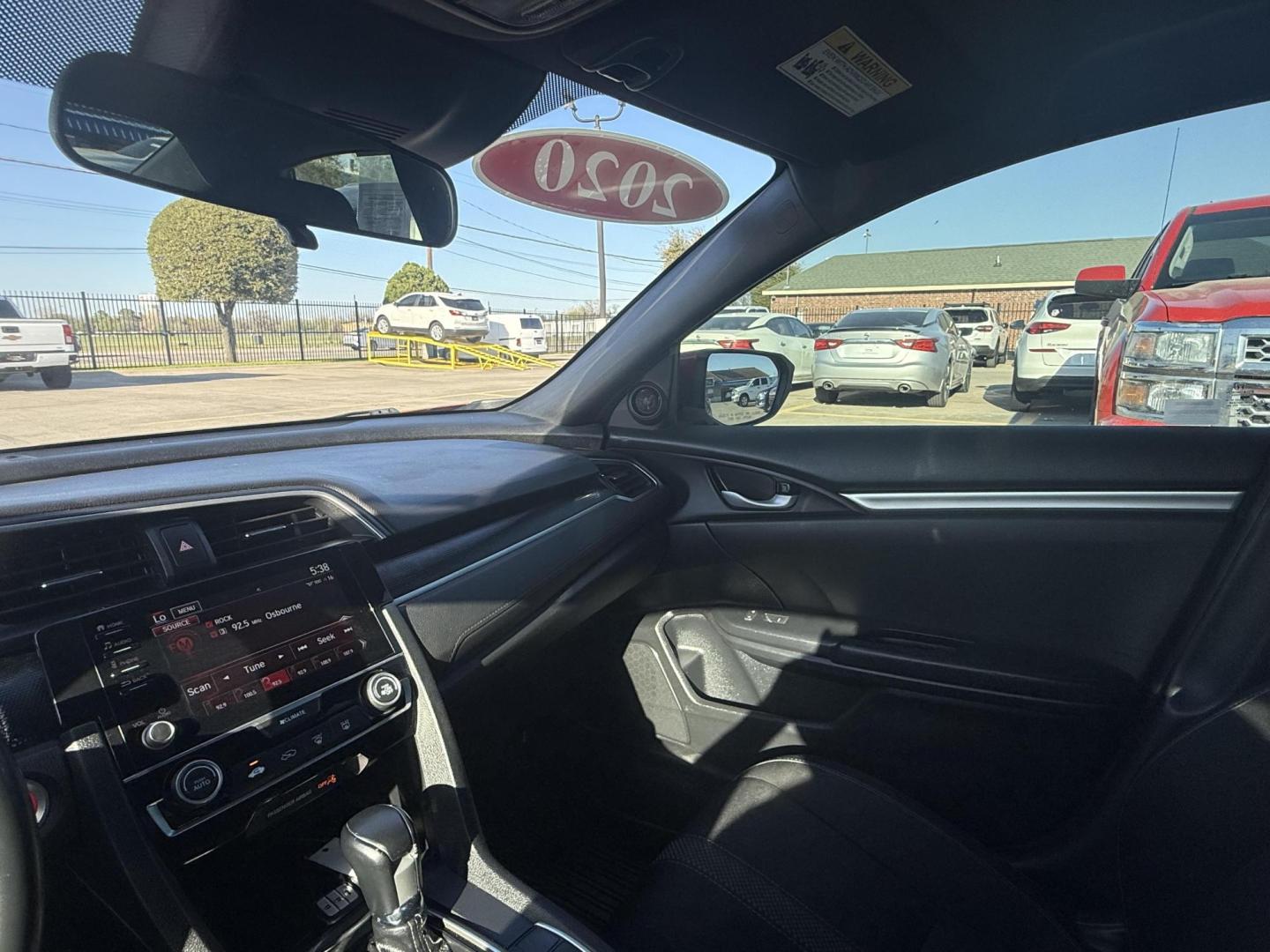 2020 Rallye Red /Black, cloth Gray, cloth Ivory, cloth Honda Civic 72391 (2HGFC2F82LH) with an 2.0L L4 DOHC 16V engine, Continuously Variable Transmission transmission, located at 2401 E Main St., Grand Prairie, TX, 75050, (972) 262-4440, 32.748981, -96.969643 - Photo#24