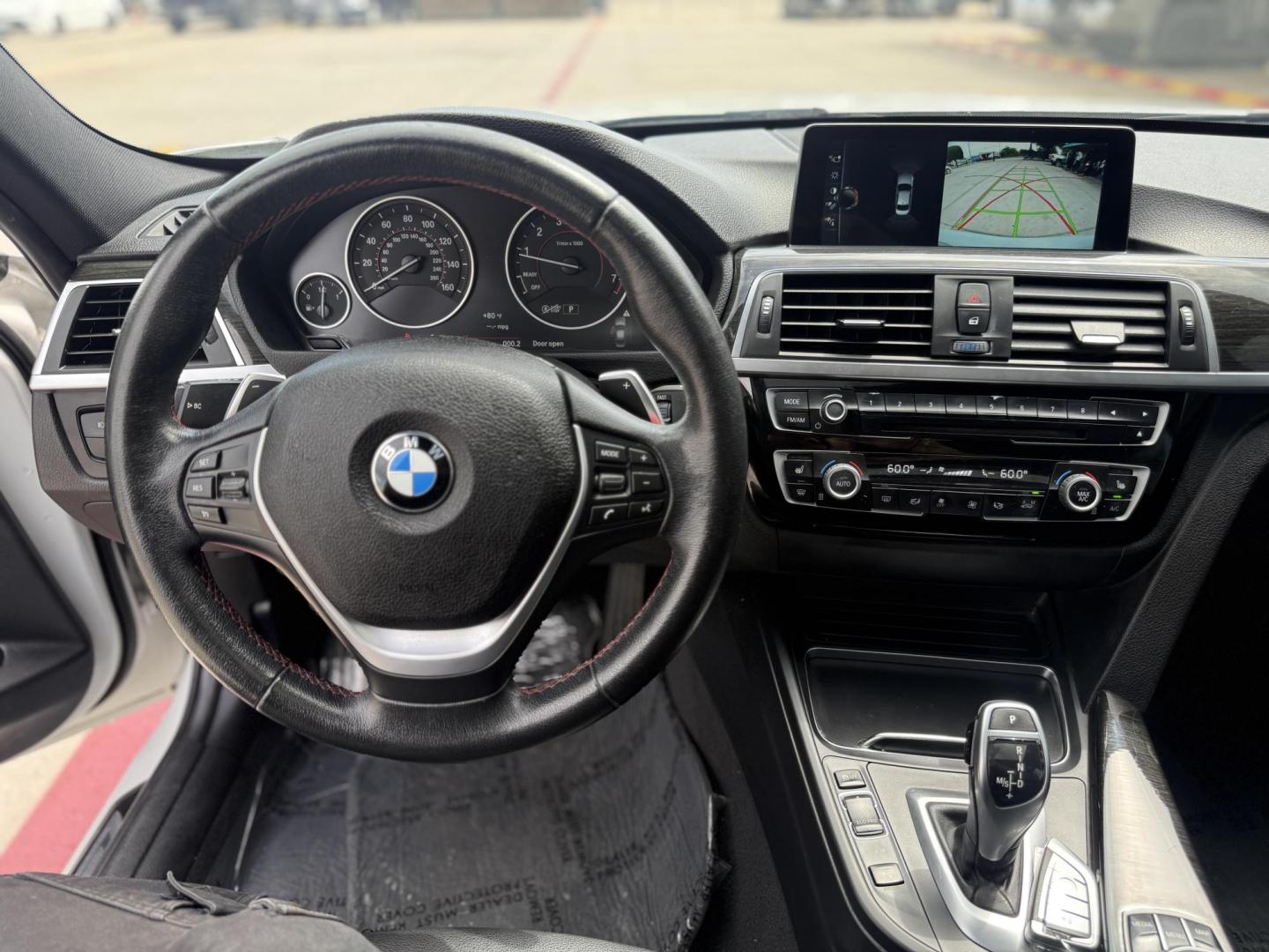 2017 Alpine White /Black Dakota w/Dark Oyster Highlight, leather Blac BMW 3-Series 55640 (WBA8B9G39HN) with an 3.0L L6 DOHC 24V engine, 8-Speed Automatic transmission, located at 2401 E Main St., Grand Prairie, TX, 75050, (972) 262-4440, 32.748981, -96.969643 - Photo#13