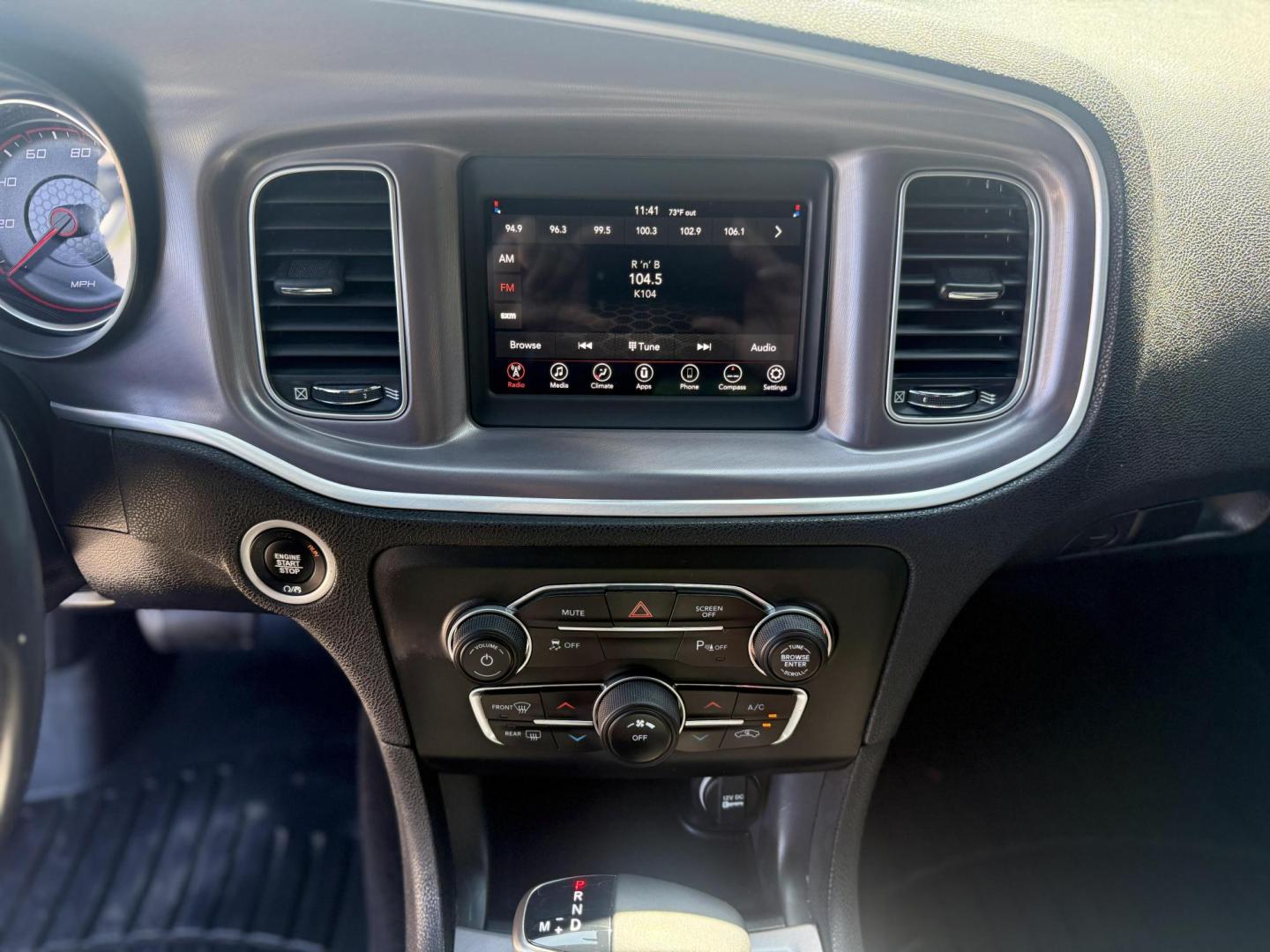 2019 Plum Crazy Pearl Coat /Black, cloth Black, leather Black/Brazen Gold, lea Dodge Charger 65048 (2C3CDXBG4KH) with an 3.6L V6 DOHC 24V engine, 8-Speed Automatic transmission, located at 2401 E Main St., Grand Prairie, TX, 75050, (972) 262-4440, 32.748981, -96.969643 - Photo#15