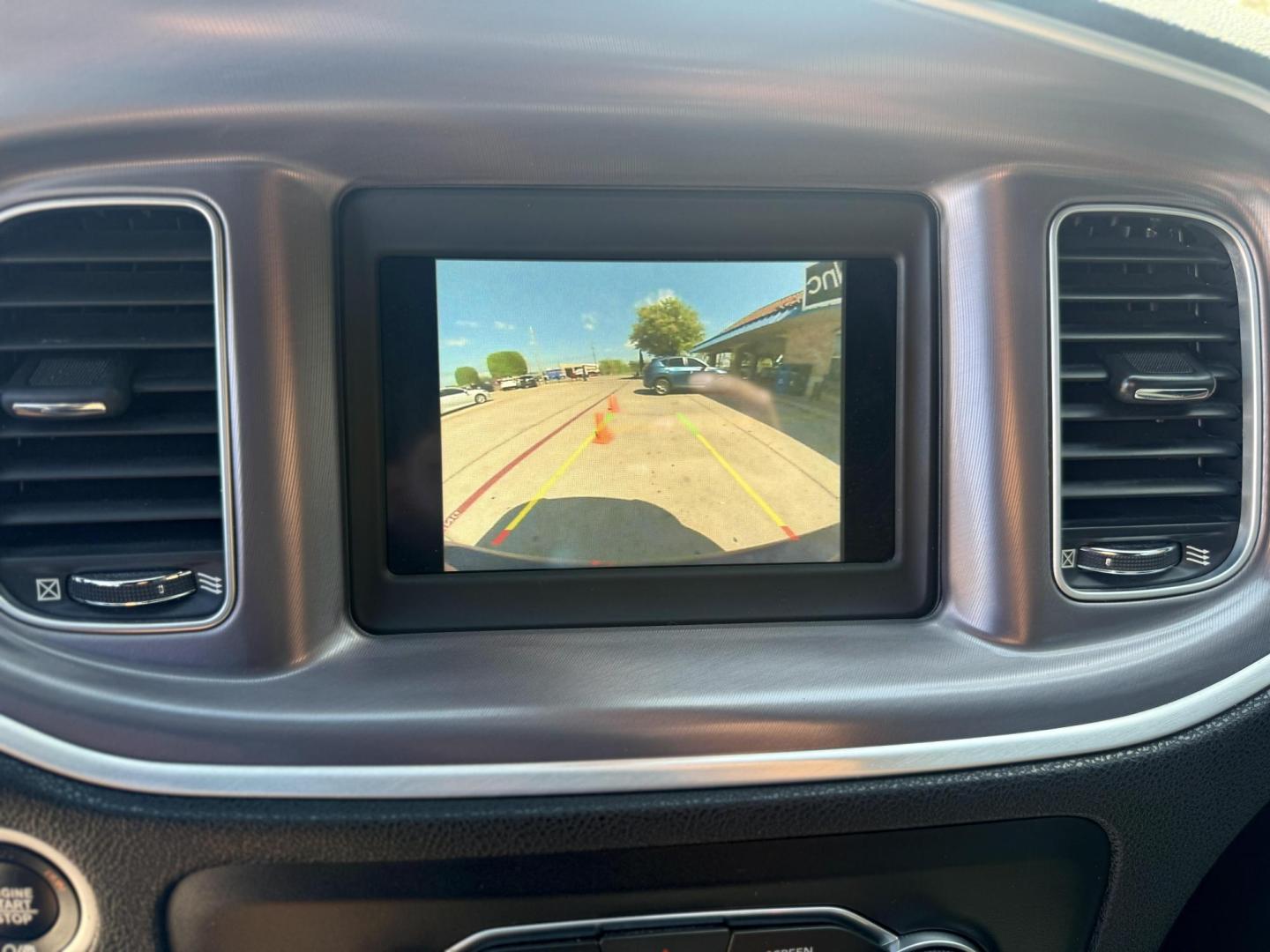 2019 Plum Crazy Pearl Coat /Black, cloth Black, leather Black/Brazen Gold, lea Dodge Charger 65048 (2C3CDXBG4KH) with an 3.6L V6 DOHC 24V engine, 8-Speed Automatic transmission, located at 2401 E Main St., Grand Prairie, TX, 75050, (972) 262-4440, 32.748981, -96.969643 - Photo#18