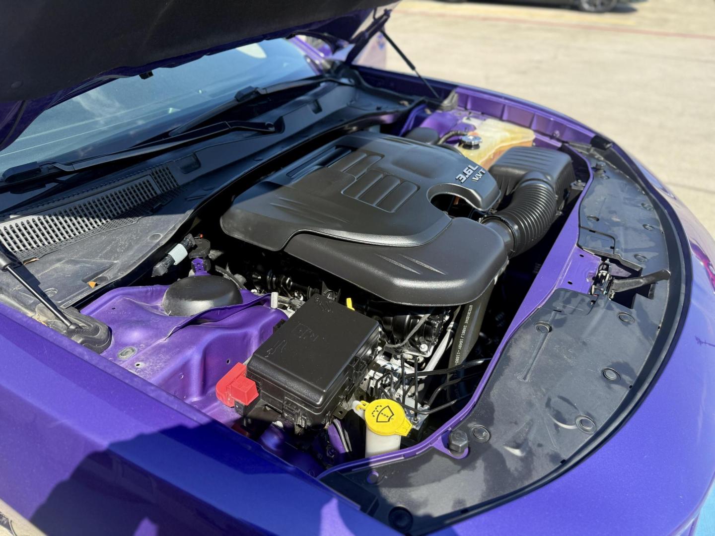 2019 Plum Crazy Pearl Coat /Black, cloth Black, leather Black/Brazen Gold, lea Dodge Charger 65048 (2C3CDXBG4KH) with an 3.6L V6 DOHC 24V engine, 8-Speed Automatic transmission, located at 2401 E Main St., Grand Prairie, TX, 75050, (972) 262-4440, 32.748981, -96.969643 - Photo#22