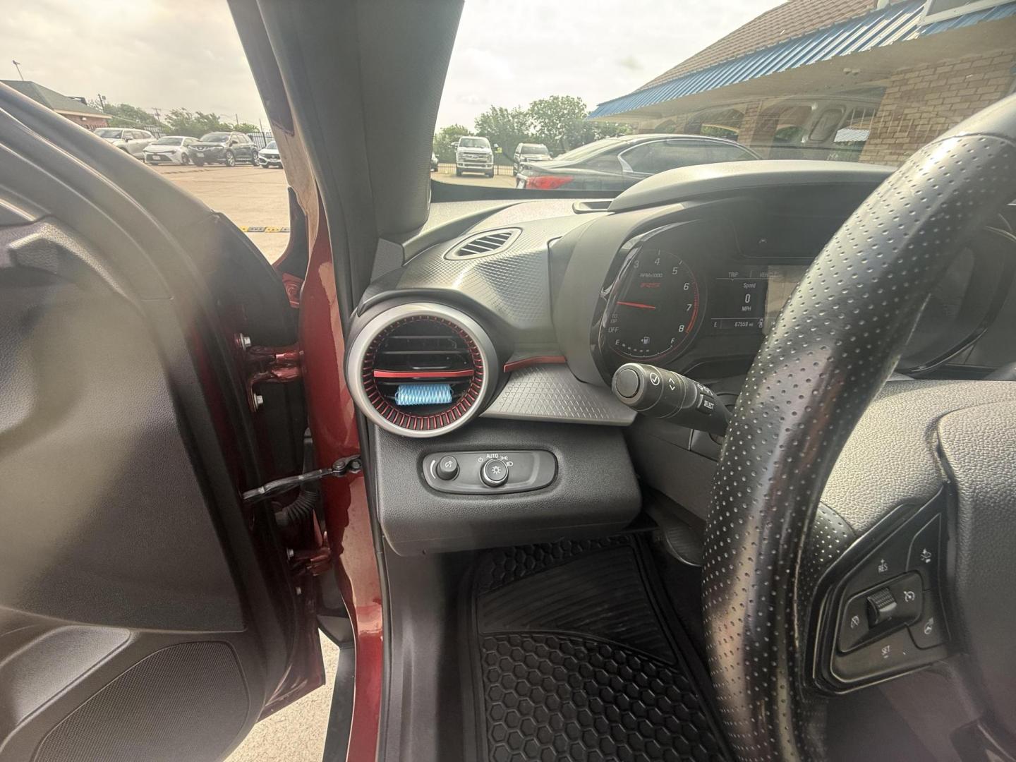 2024 /Jet Black/Gray w/Red Accents Chevrolet Trax 82597 (KL77LGE23RC) with an 1.2L L3 TURBO engine, 6-Speed Automatic transmission, located at 2401 E Main St., Grand Prairie, TX, 75050, (972) 262-4440, 32.748981, -96.969643 - Photo#2