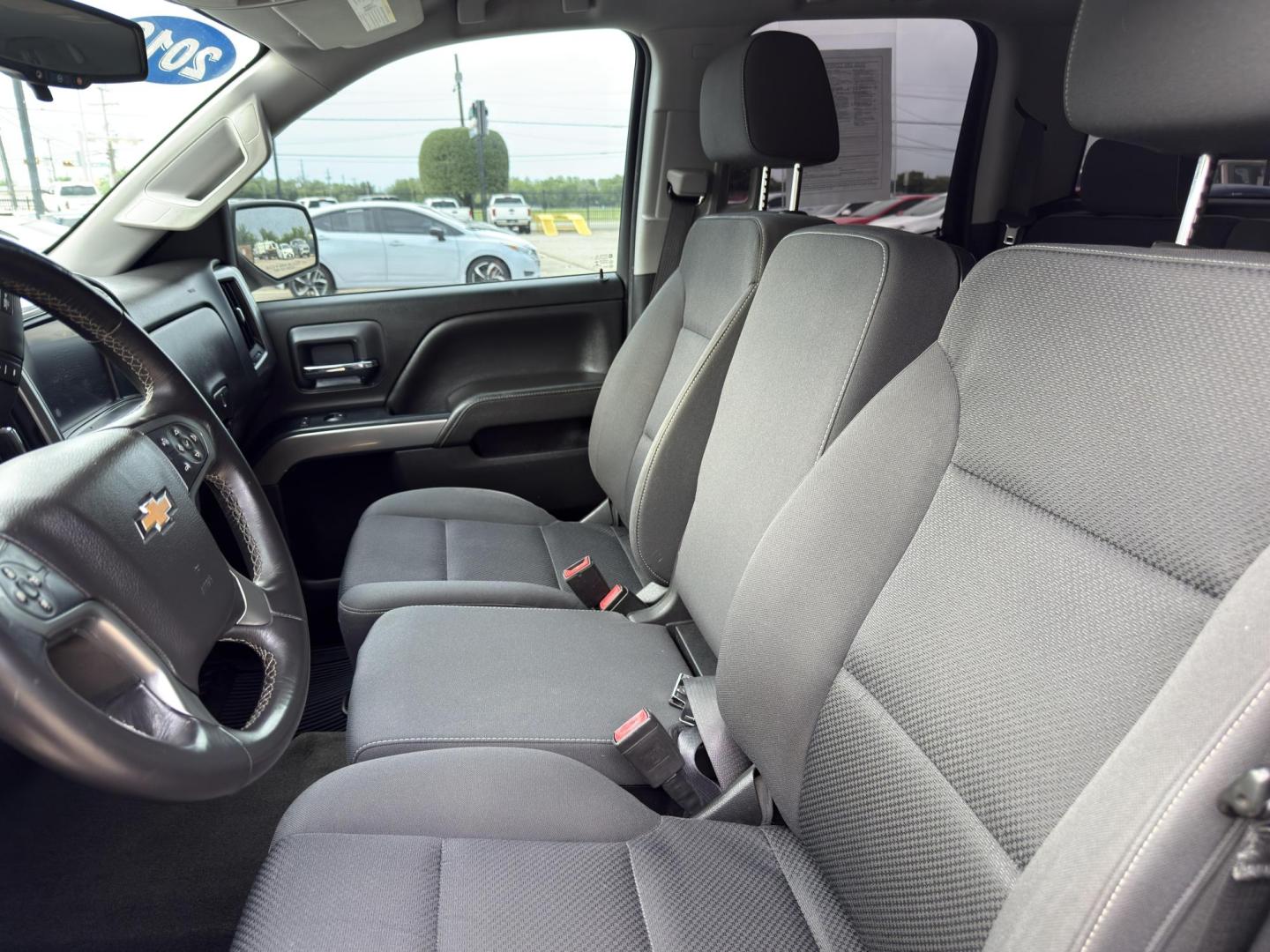 2018 Silver Ice Metallic /Cocoa/Dune, cloth Dark Ash Seats w/Jet Black Inter Chevrolet Silverado 1500 59704 (1GCRCREC8JZ) with an 5.3L V8 OHV 16V engine, 6-Speed Automatic transmission, located at 2401 E Main St., Grand Prairie, TX, 75050, (972) 262-4440, 32.748981, -96.969643 - Photo#2