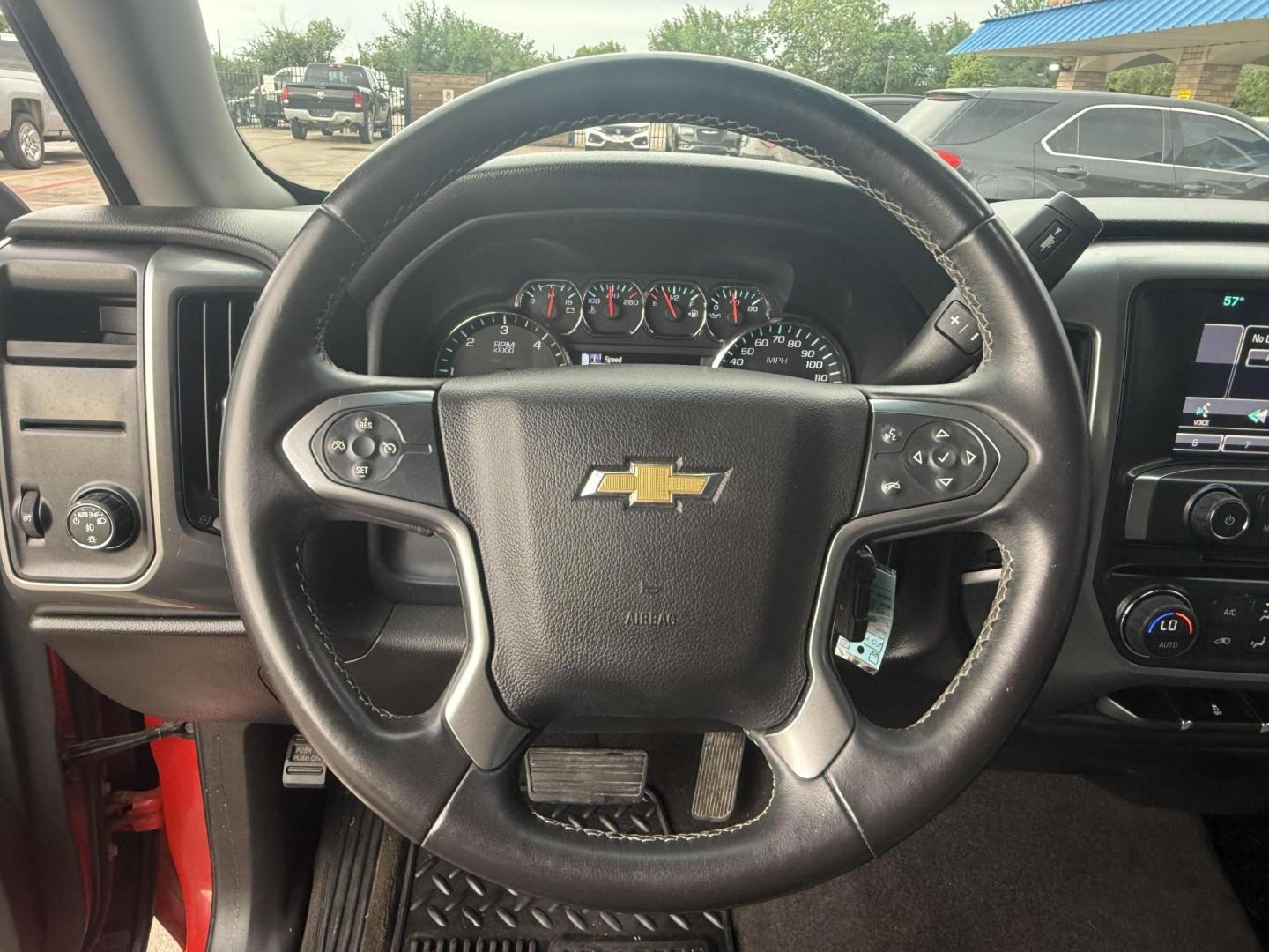 2016 Bright White Clear Coat /Black/Diesel Gray, cloth Black/Diesel Gray, vinyl RAM 1500 53809 (1C6RR7ST4GS) with an 5.7L V8 OHV 16V engine, 8-Speed Automatic transmission, located at 2401 E Main St., Grand Prairie, TX, 75050, (972) 262-4440, 32.748981, -96.969643 - Photo#3