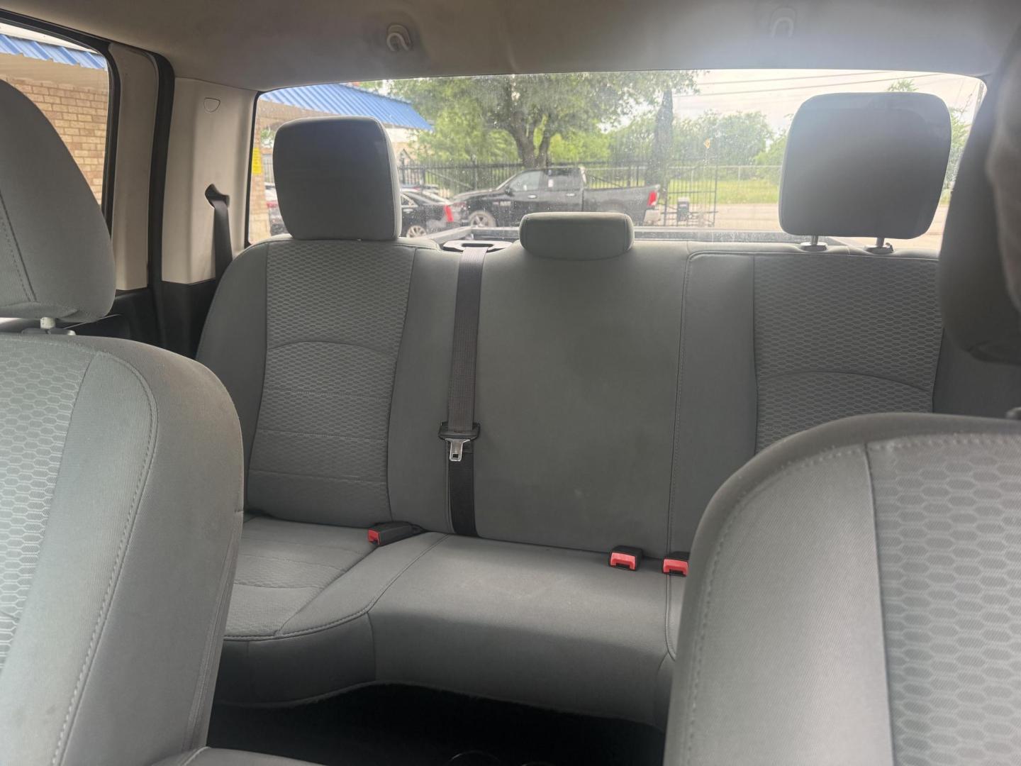 2016 Bright White Clear Coat /Black/Diesel Gray, cloth Black/Diesel Gray, vinyl RAM 1500 53809 (1C6RR7ST4GS) with an 5.7L V8 OHV 16V engine, 8-Speed Automatic transmission, located at 2401 E Main St., Grand Prairie, TX, 75050, (972) 262-4440, 32.748981, -96.969643 - Photo#7