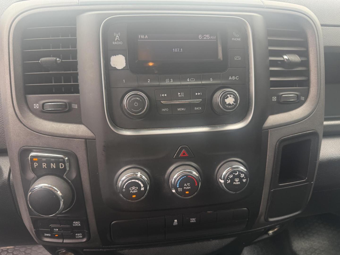 2016 Bright White Clear Coat /Black/Diesel Gray, cloth Black/Diesel Gray, vinyl RAM 1500 53809 (1C6RR7ST4GS) with an 5.7L V8 OHV 16V engine, 8-Speed Automatic transmission, located at 2401 E Main St., Grand Prairie, TX, 75050, (972) 262-4440, 32.748981, -96.969643 - Photo#10