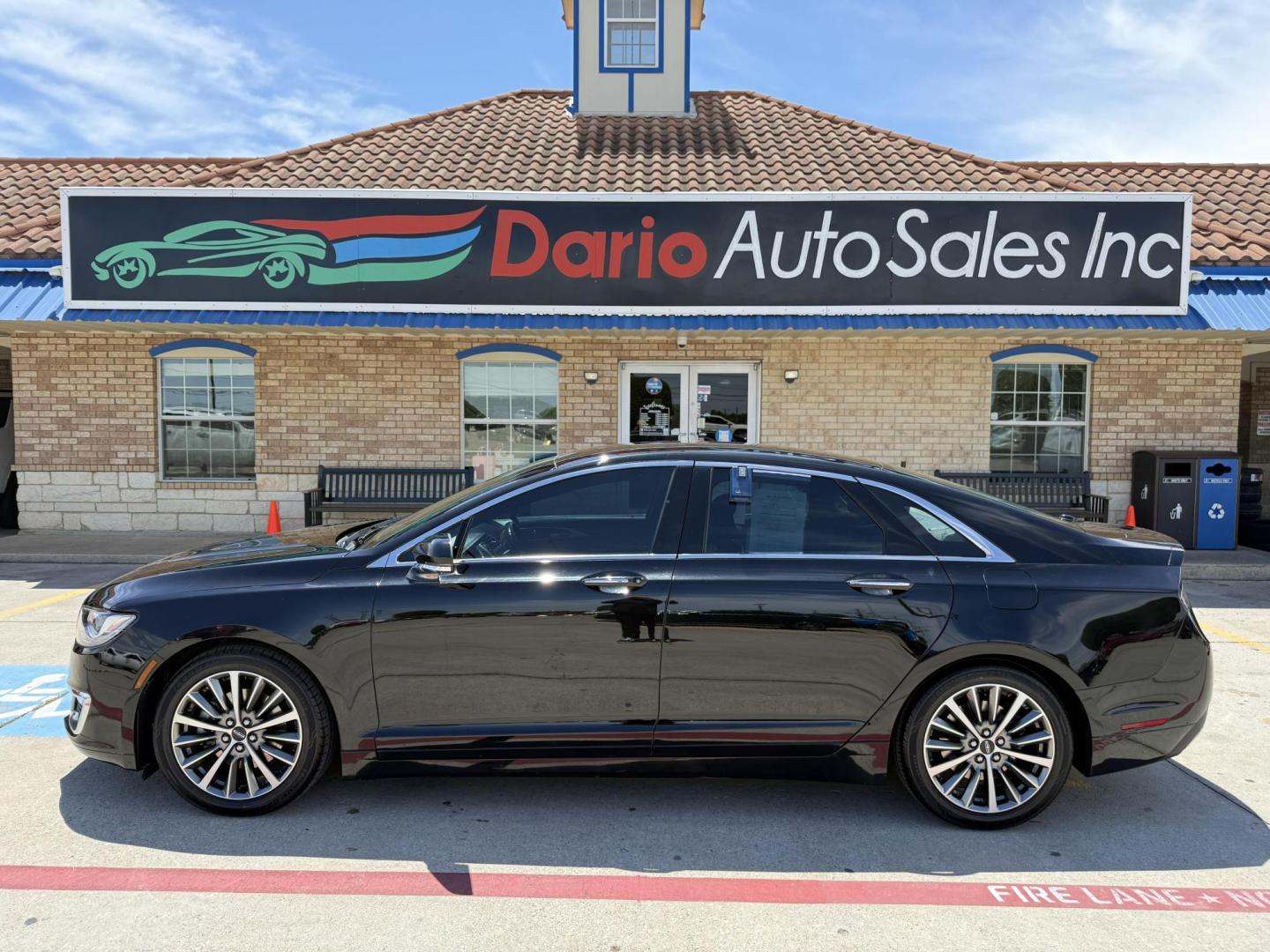2018 Black Velvet /Cappuccino, leather Ebony, leather Lincoln MKZ 59370 (3LN6L5C95JR) with an 2.0L L4 DOHC 16V engine, 6-Speed Automatic transmission, located at 2401 E Main St., Grand Prairie, TX, 75050, (972) 262-4440, 32.748981, -96.969643 - Photo#1