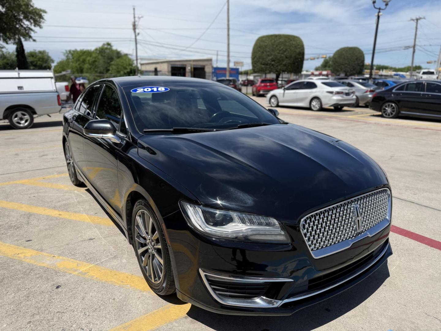 2018 Black Velvet /Cappuccino, leather Ebony, leather Lincoln MKZ 59370 (3LN6L5C95JR) with an 2.0L L4 DOHC 16V engine, 6-Speed Automatic transmission, located at 2401 E Main St., Grand Prairie, TX, 75050, (972) 262-4440, 32.748981, -96.969643 - Photo#6