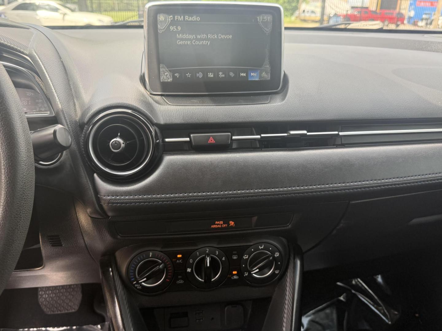 2017 /Mid-Blue Black, cloth Toyota Yaris iA 56227 (3MYDLBYVXHY) with an 1.5L L4 DOHC 16V engine, 6-Speed Automatic transmission, located at 2401 E Main St., Grand Prairie, TX, 75050, (972) 262-4440, 32.748981, -96.969643 - Photo#1