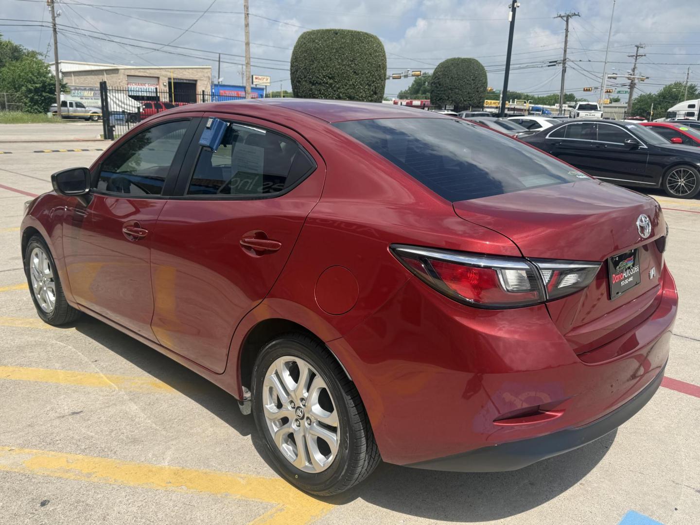 2017 /Mid-Blue Black, cloth Toyota Yaris iA 56227 (3MYDLBYVXHY) with an 1.5L L4 DOHC 16V engine, 6-Speed Automatic transmission, located at 2401 E Main St., Grand Prairie, TX, 75050, (972) 262-4440, 32.748981, -96.969643 - Photo#25