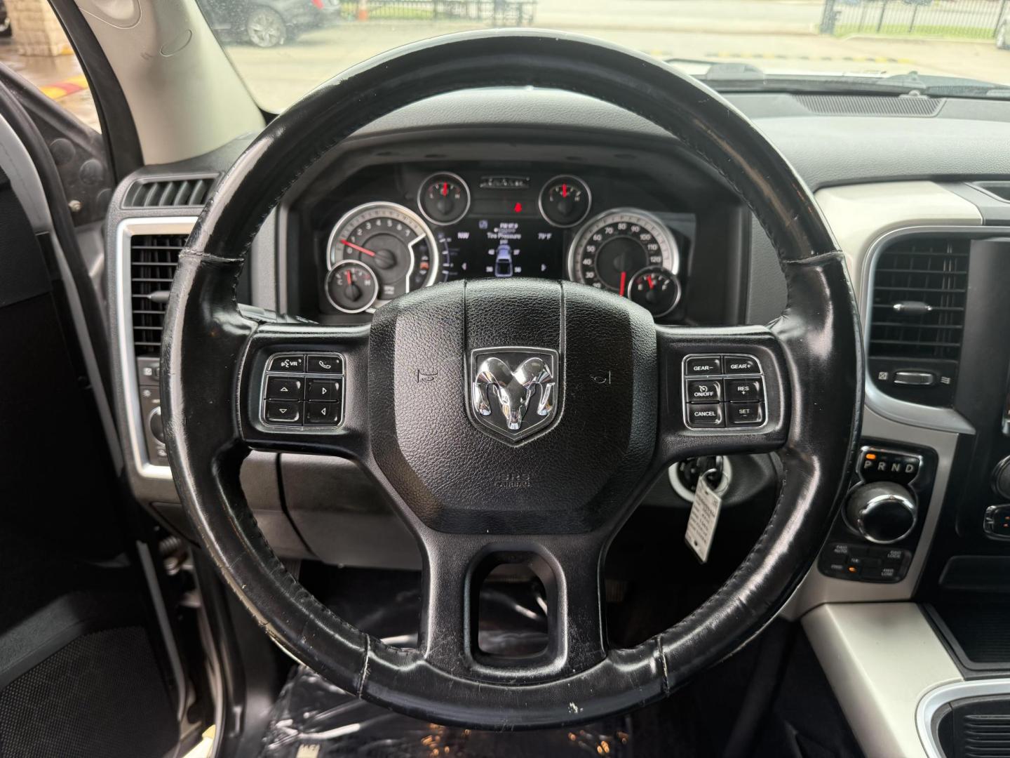 2017 Bright Silver Metallic Clear Coat /Black/Diesel Gray (Fleet), cloth Black/Diesel Gray RAM 1500 55883 (1C6RR7LG2HS) with an 3.6L V6 DOHC 24V FFV engine, 8-Speed Automatic transmission, located at 2401 E Main St., Grand Prairie, TX, 75050, (972) 262-4440, 32.748981, -96.969643 - Photo#4