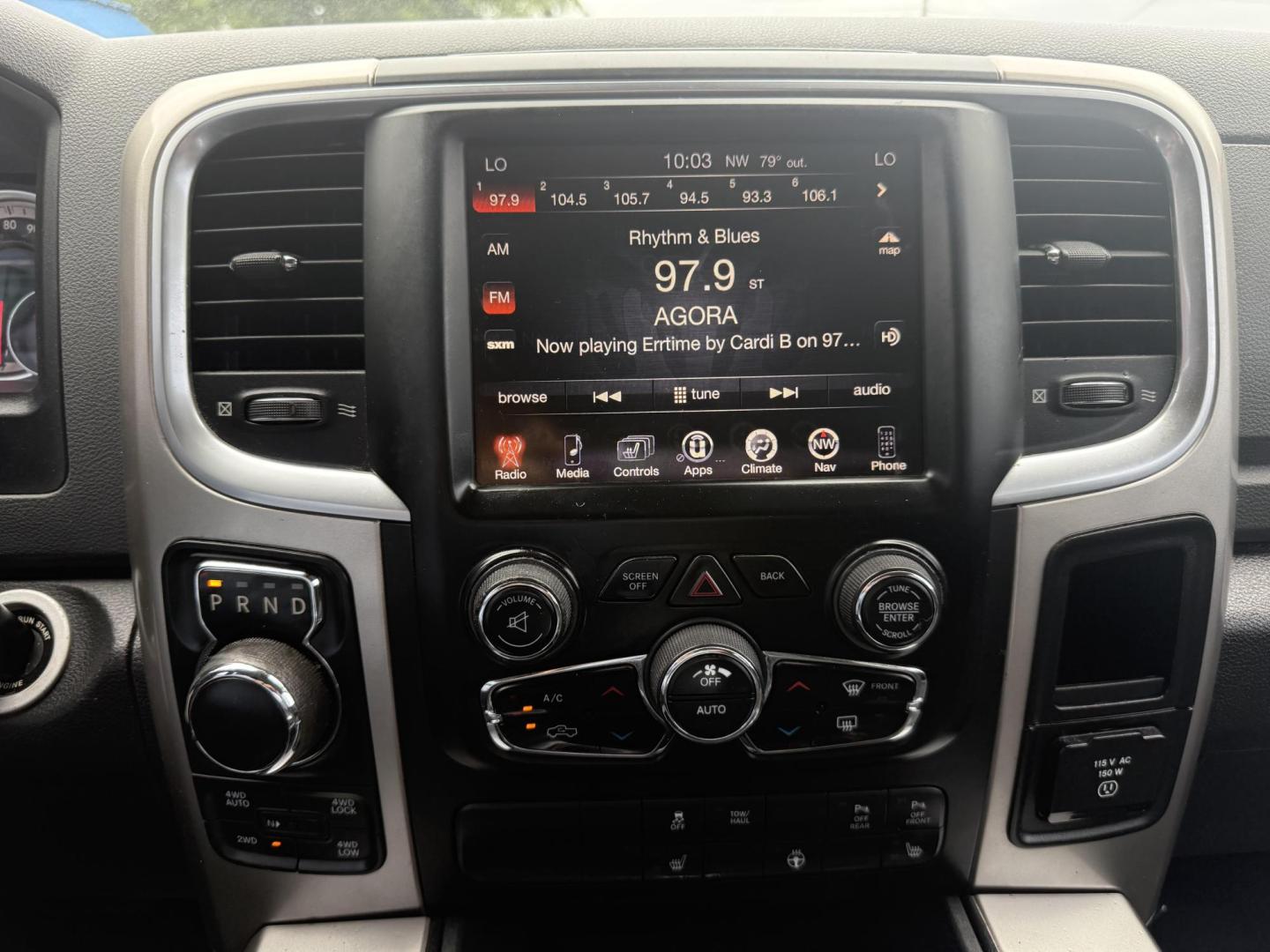 2017 Bright Silver Metallic Clear Coat /Black/Diesel Gray (Fleet), cloth Black/Diesel Gray RAM 1500 55883 (1C6RR7LG2HS) with an 3.6L V6 DOHC 24V FFV engine, 8-Speed Automatic transmission, located at 2401 E Main St., Grand Prairie, TX, 75050, (972) 262-4440, 32.748981, -96.969643 - Photo#12