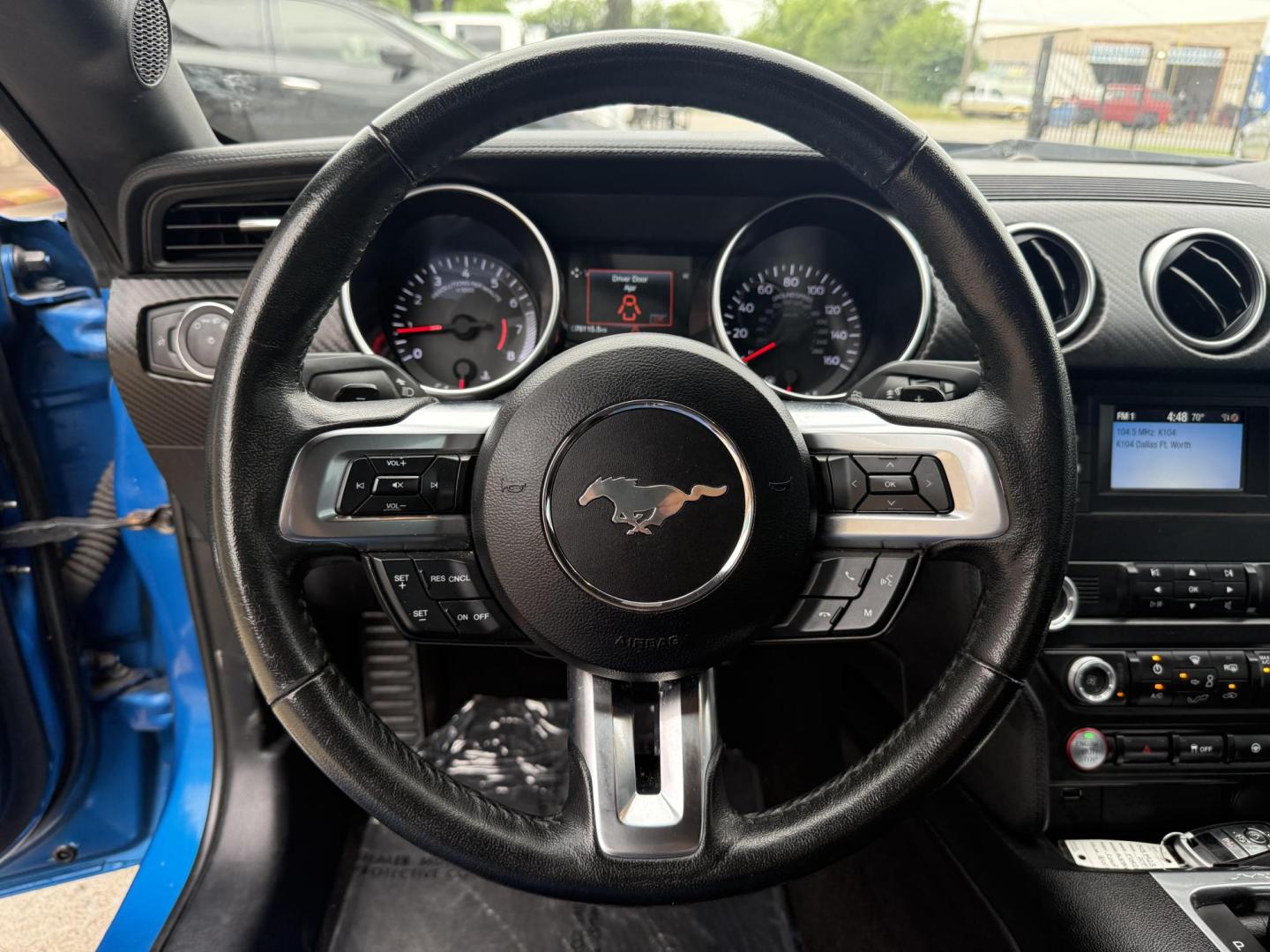 2019 Kona Blue Metallic /Dark Ceramic, cloth Ebony, cloth Ford Mustang 62549 (1FA6P8THXK5) with an 2.3L L4 DOHC 16V engine, 6-Speed Automatic6-Speed Manual transmission, located at 2401 E Main St., Grand Prairie, TX, 75050, (972) 262-4440, 32.748981, -96.969643 - Photo#3