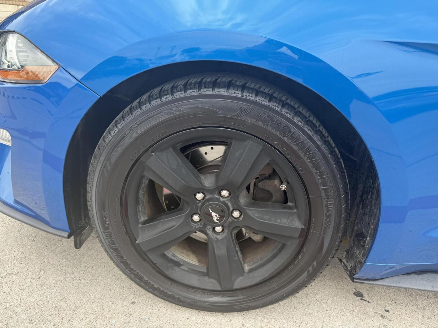 2019 Kona Blue Metallic /Dark Ceramic, cloth Ebony, cloth Ford Mustang 62549 (1FA6P8THXK5) with an 2.3L L4 DOHC 16V engine, 6-Speed Automatic6-Speed Manual transmission, located at 2401 E Main St., Grand Prairie, TX, 75050, (972) 262-4440, 32.748981, -96.969643 - Photo#4