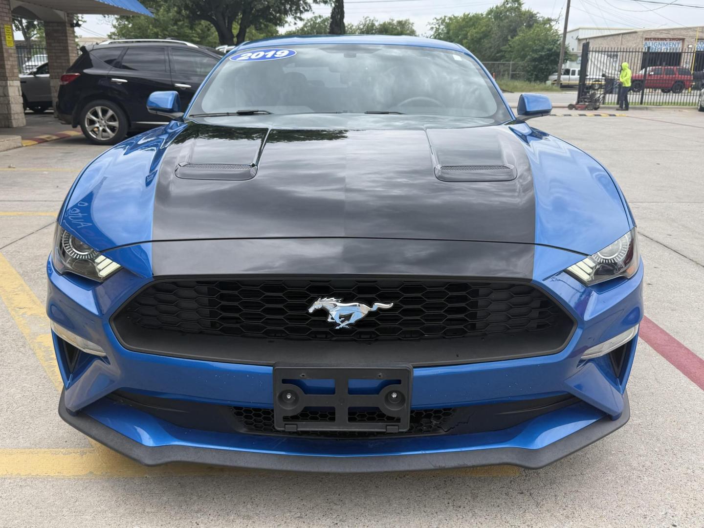 2019 Kona Blue Metallic /Dark Ceramic, cloth Ebony, cloth Ford Mustang 62549 (1FA6P8THXK5) with an 2.3L L4 DOHC 16V engine, 6-Speed Automatic6-Speed Manual transmission, located at 2401 E Main St., Grand Prairie, TX, 75050, (972) 262-4440, 32.748981, -96.969643 - Photo#8