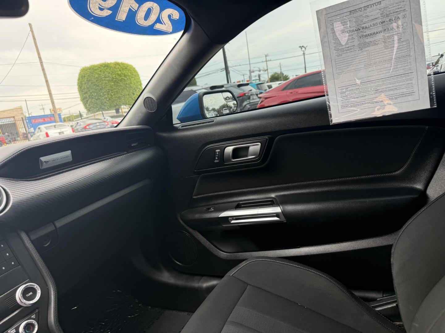 2019 Kona Blue Metallic /Dark Ceramic, cloth Ebony, cloth Ford Mustang 62549 (1FA6P8THXK5) with an 2.3L L4 DOHC 16V engine, 6-Speed Automatic6-Speed Manual transmission, located at 2401 E Main St., Grand Prairie, TX, 75050, (972) 262-4440, 32.748981, -96.969643 - Photo#26
